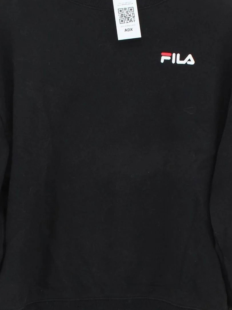 Fila Women's Hoodie XS Black Cotton with Polyester Pullover - Image 3