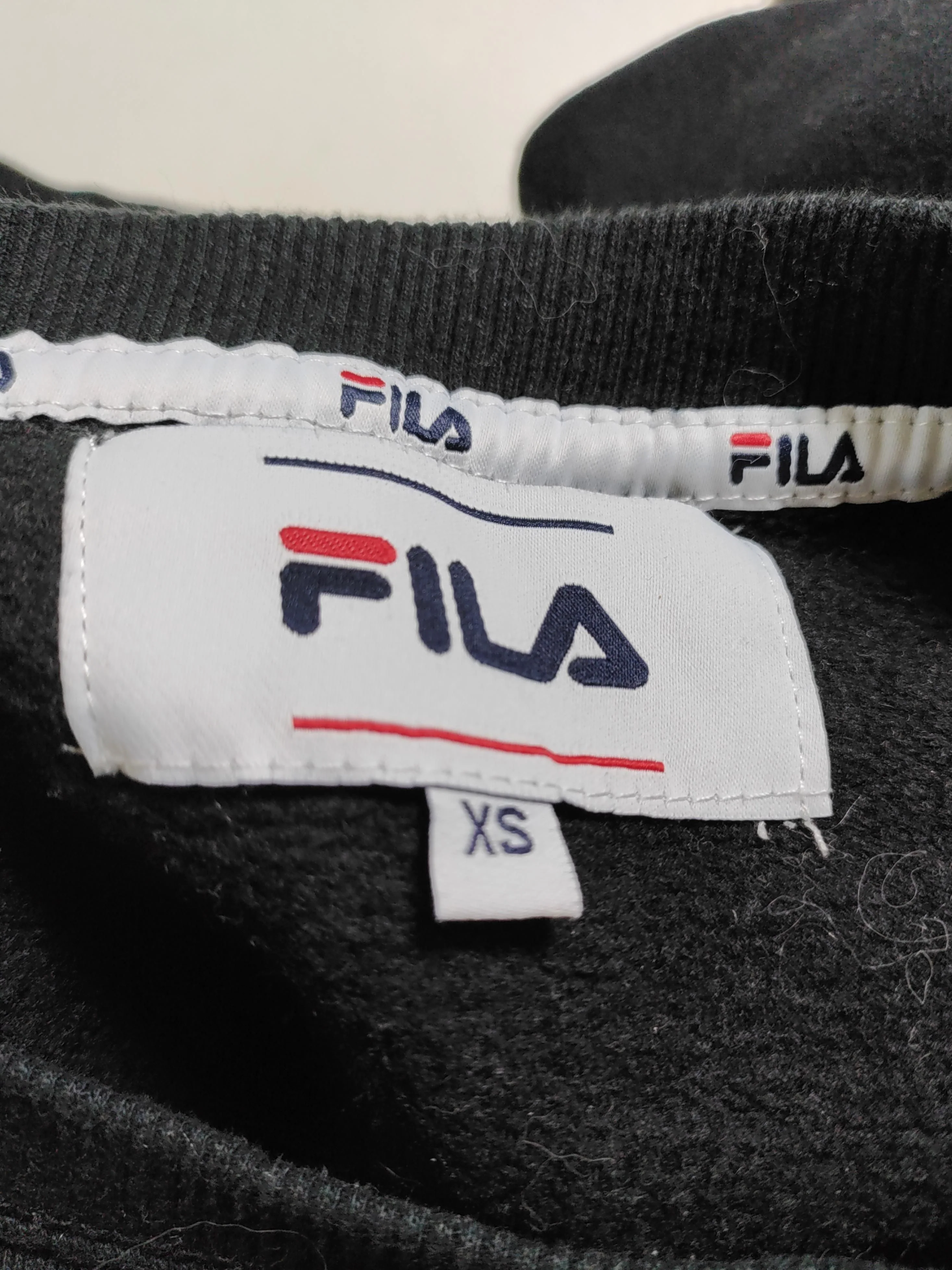 Fila Women's Hoodie XS Black Cotton with Polyester Pullover - Image 5