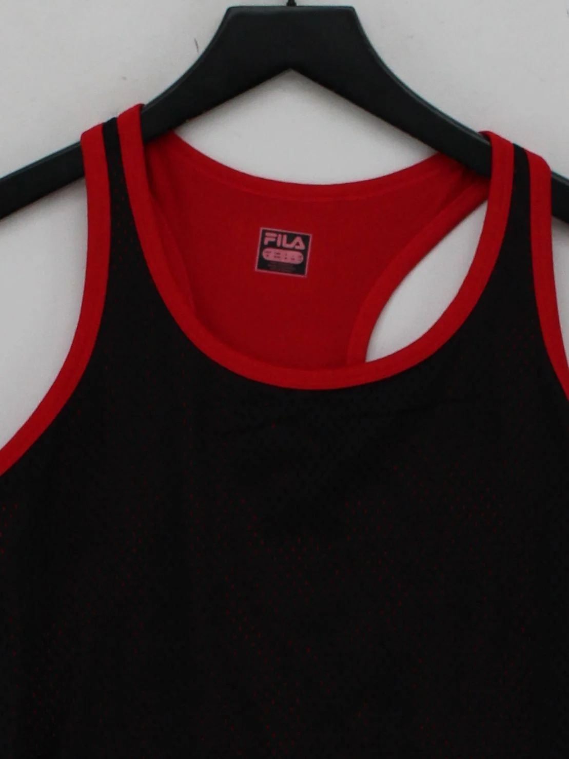 Fila Women's T-Shirt UK 12 Black Polyester with Elastane Sleeveless Basic - Image 3