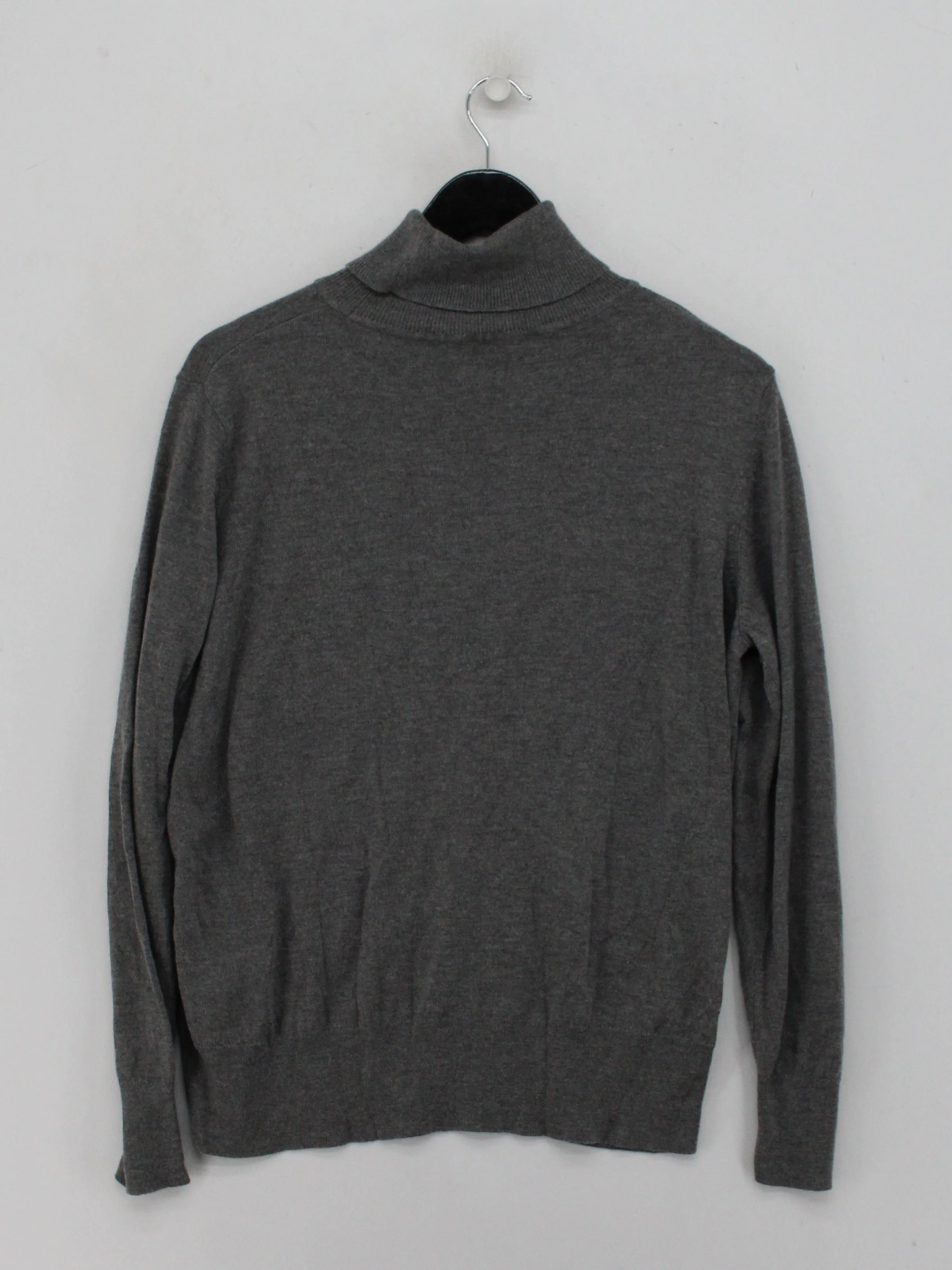 Finery Men's Jumper L Grey Rayon with Nylon, Wool Roll Neck Pullover - Image 2