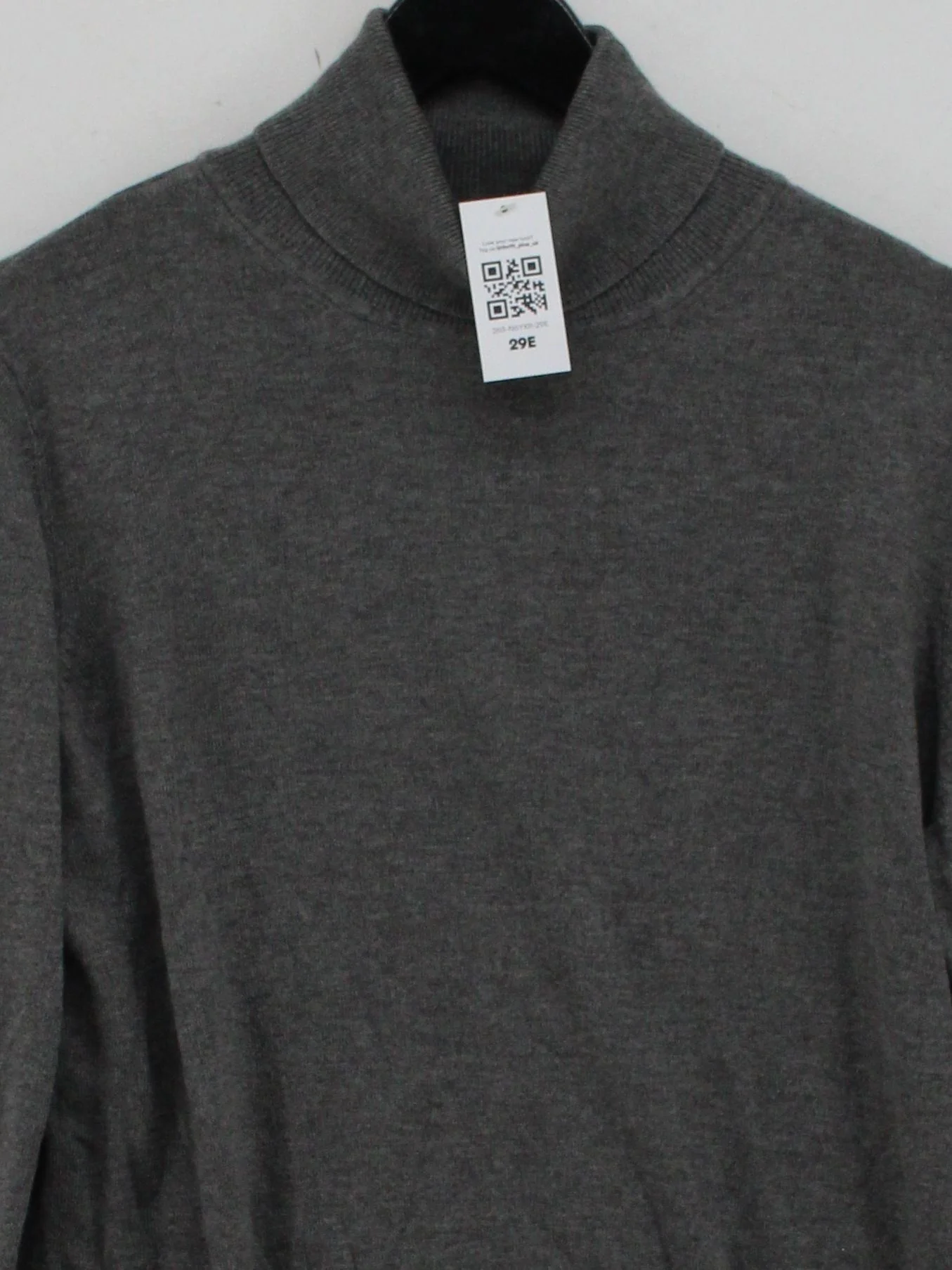 Finery Men's Jumper L Grey Rayon with Nylon, Wool Roll Neck Pullover - Image 3