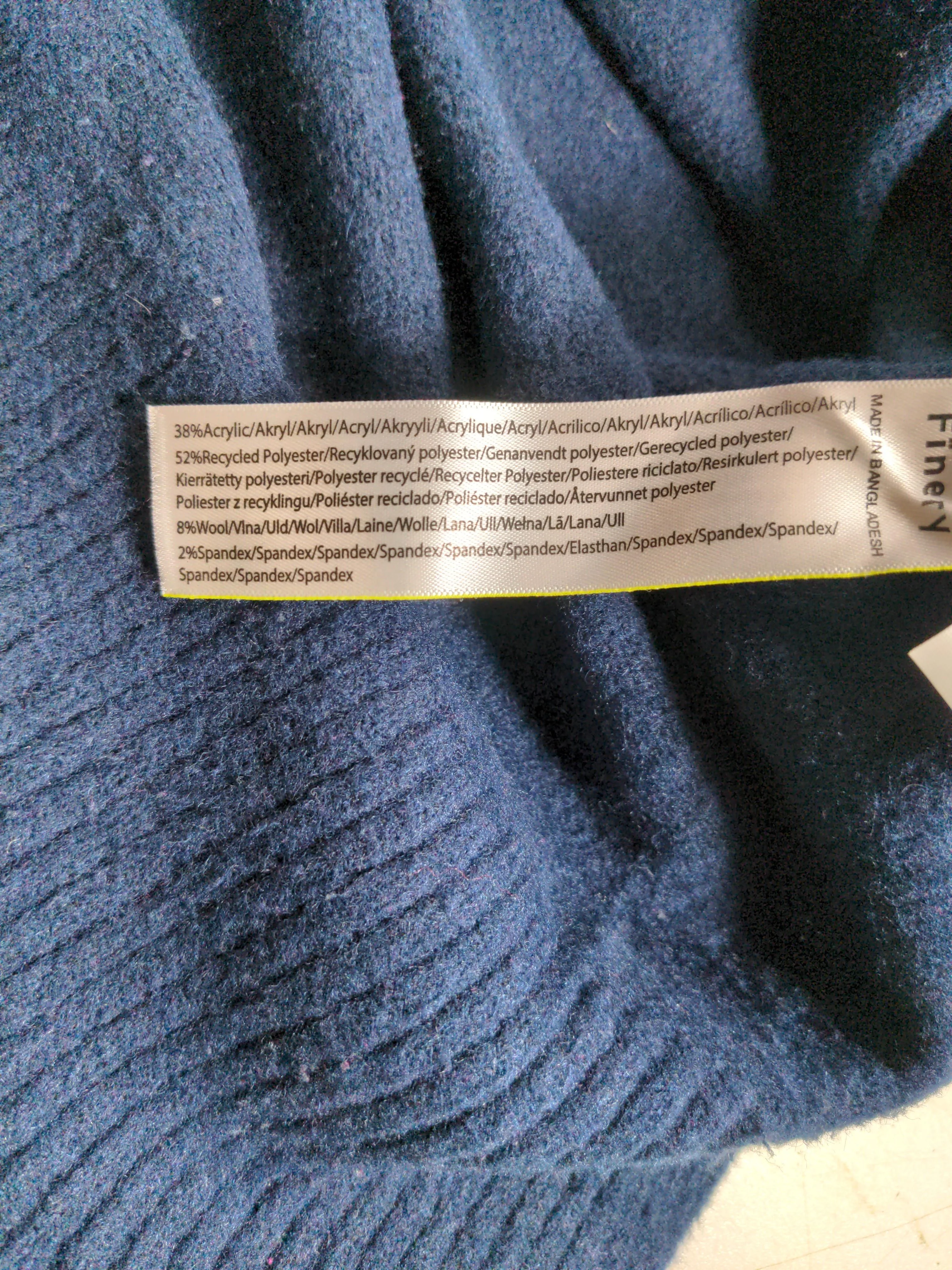 Finery Men's Jumper XXL Blue Polyester with Acrylic, Wool, Spandex Vest - Image 7