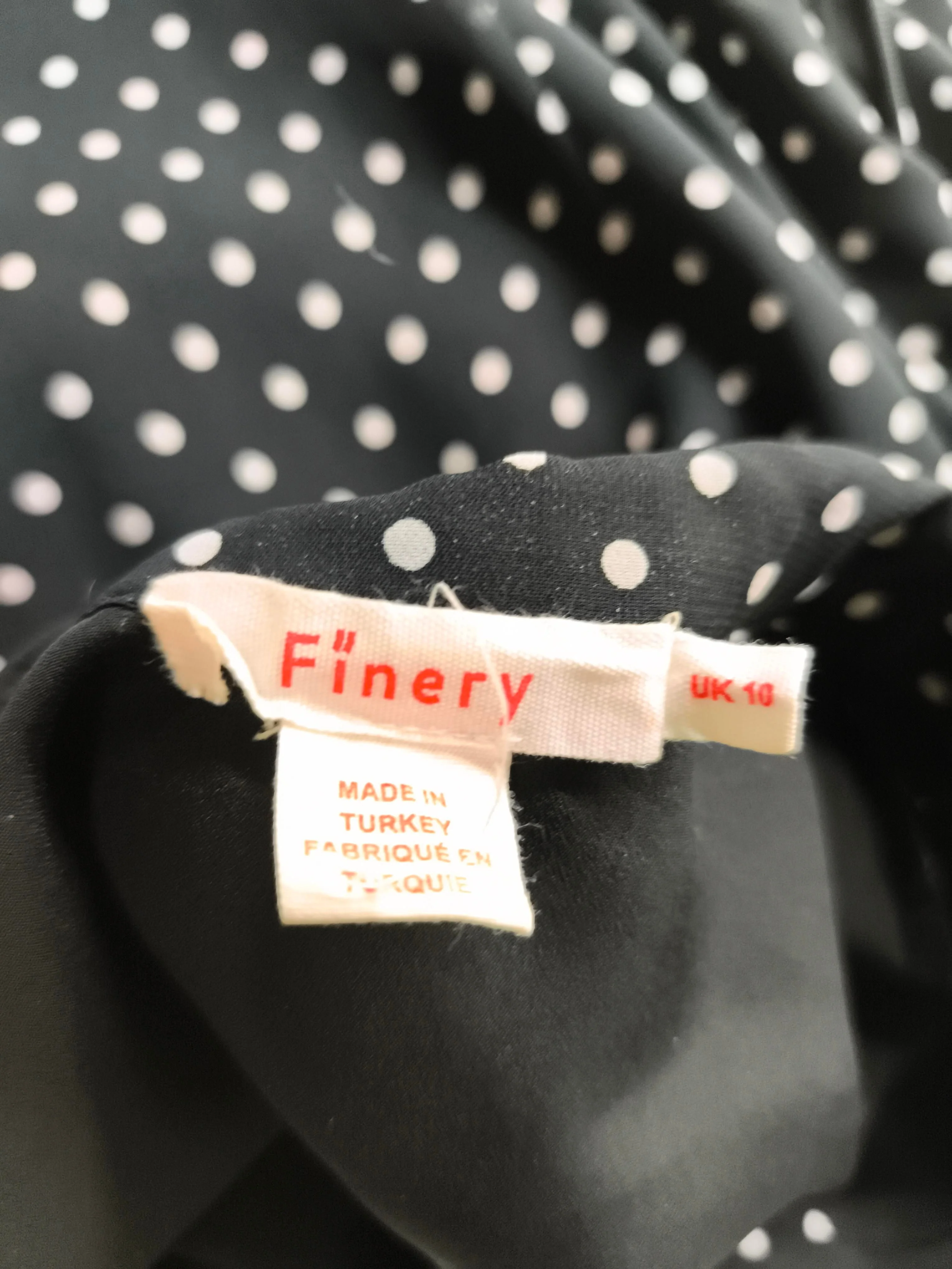 Finery Shirt Midi Dress UK10 in Black - Image 5
