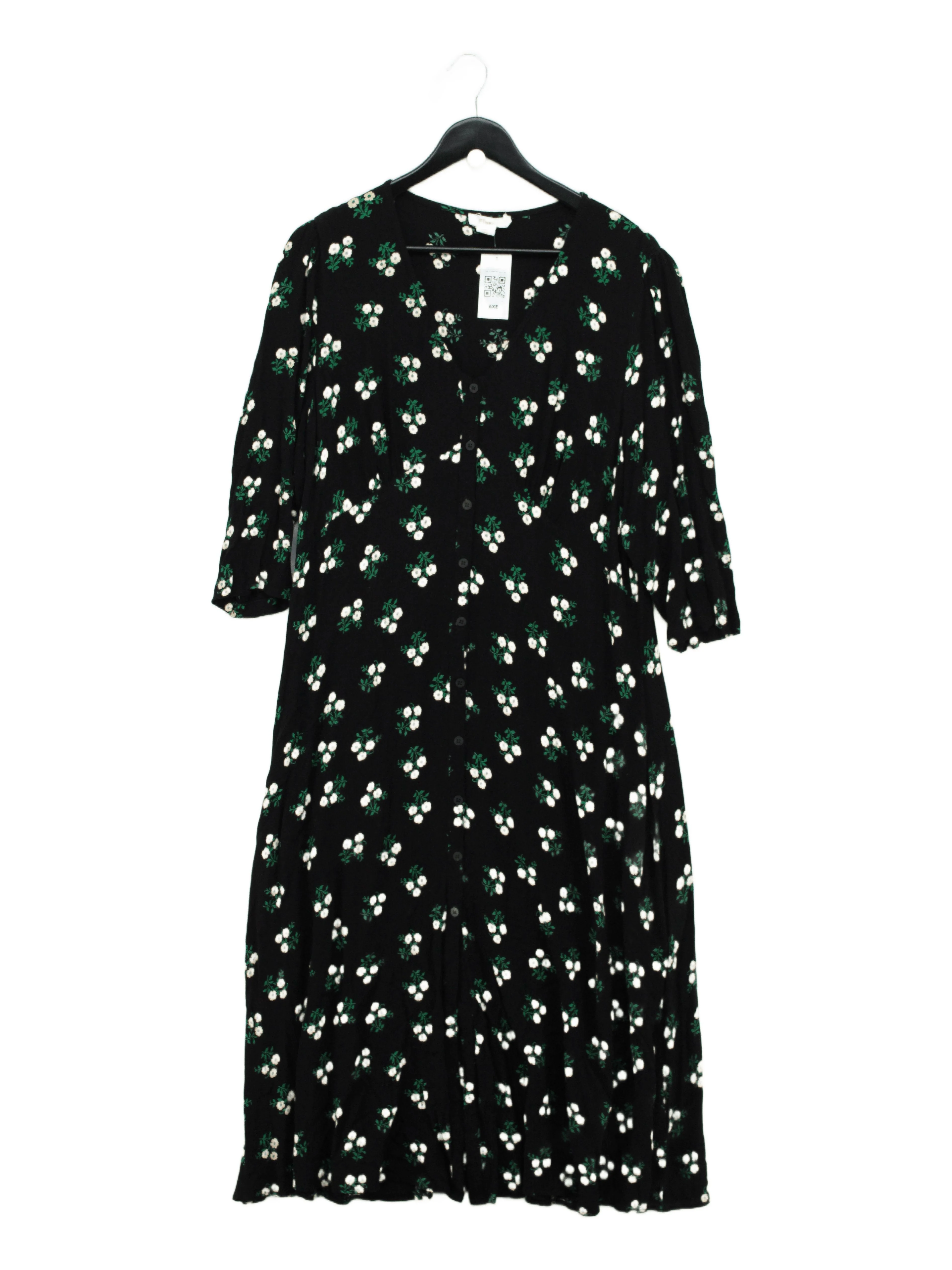 Finery Shirt Midi Dress UK20 in Black