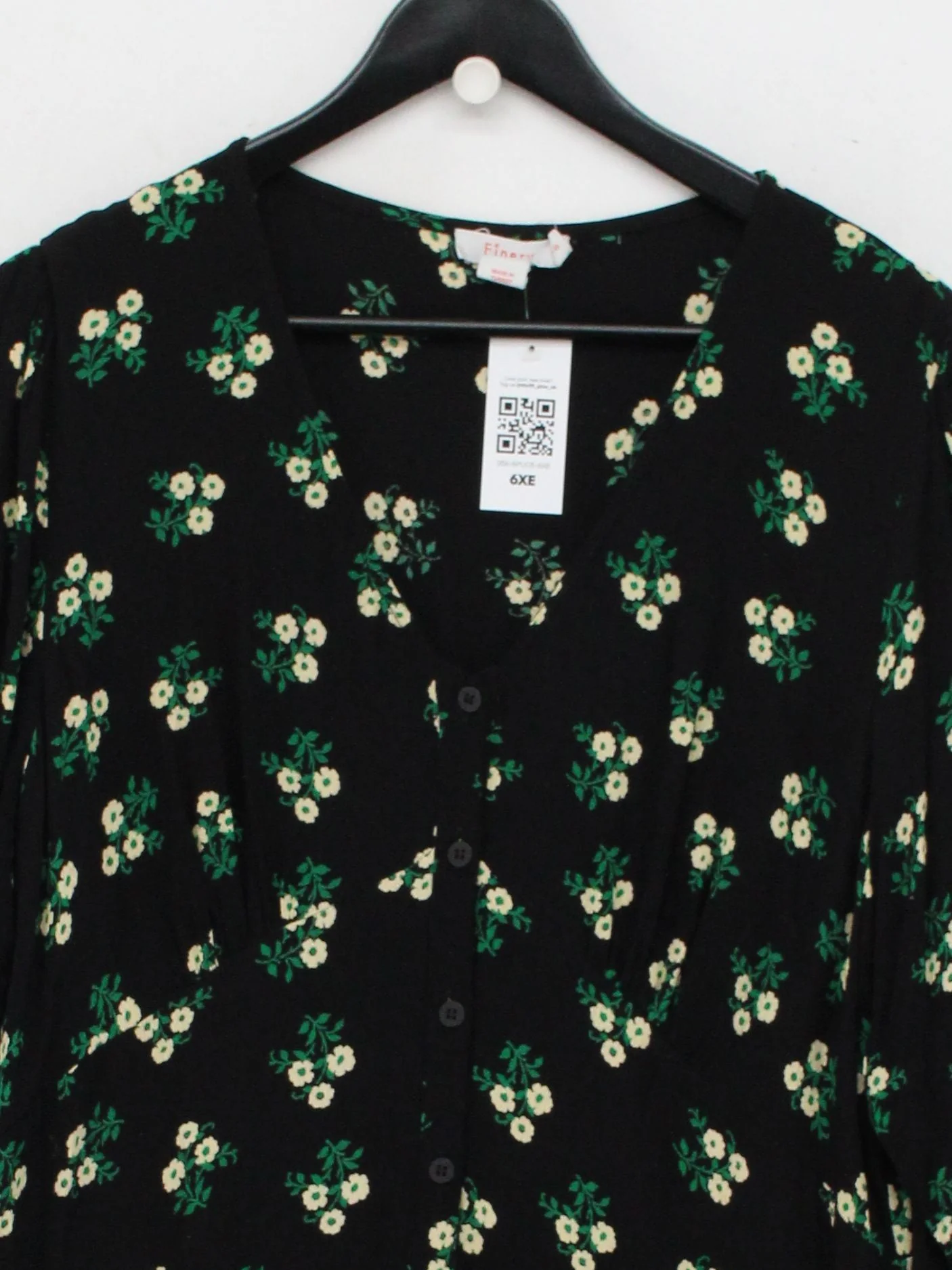 Finery Shirt Midi Dress UK20 in Black - Image 3