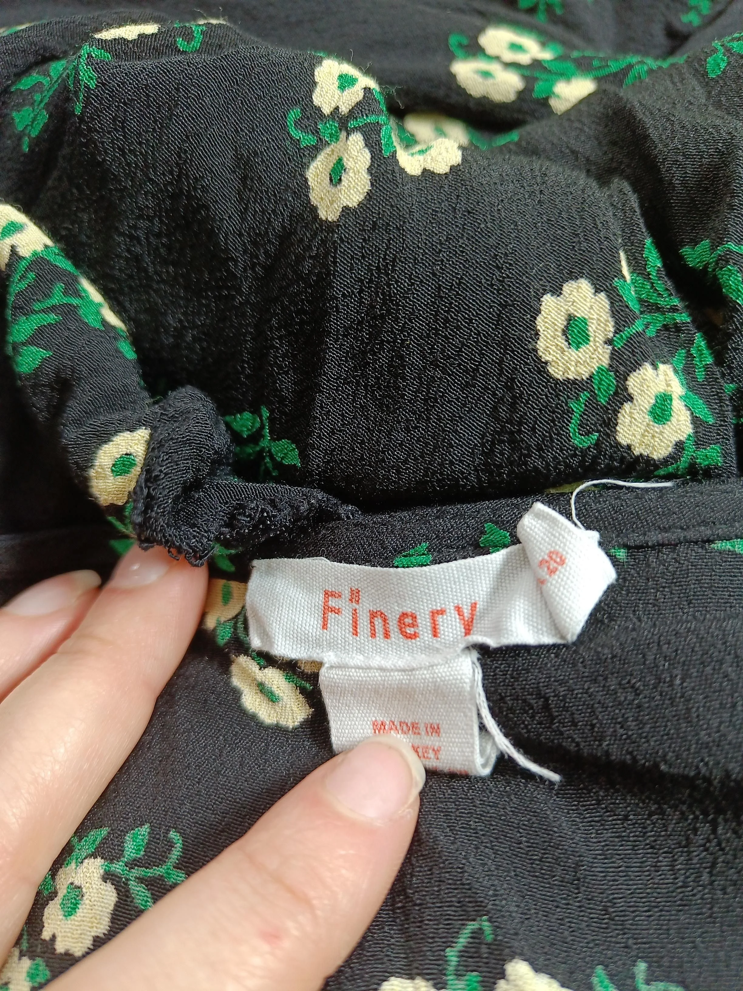 Finery Shirt Midi Dress UK20 in Black - Image 5