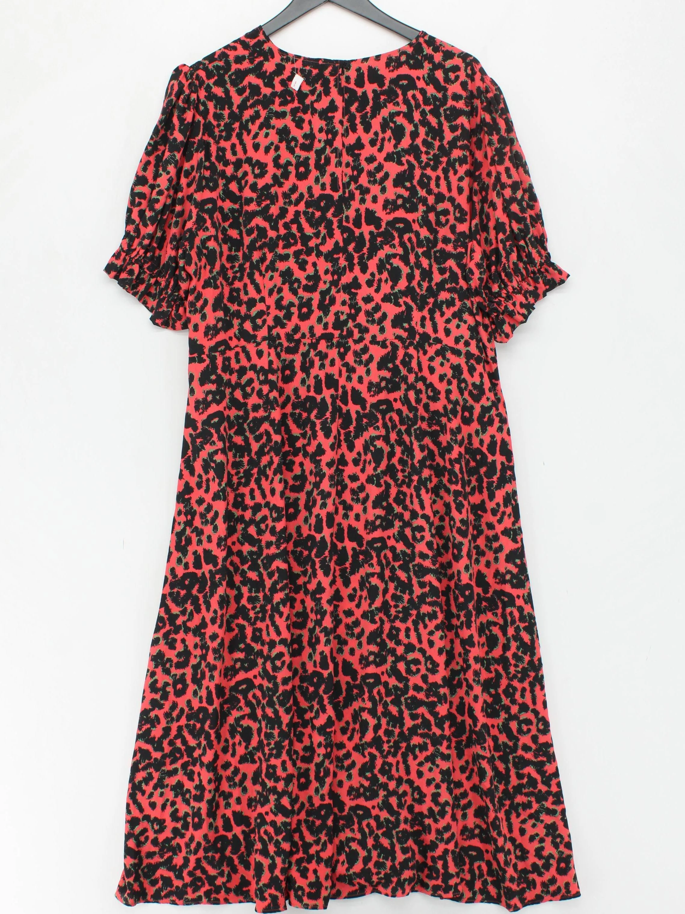 Finery Shirt Midi Dress UK24 in Red - Image 2
