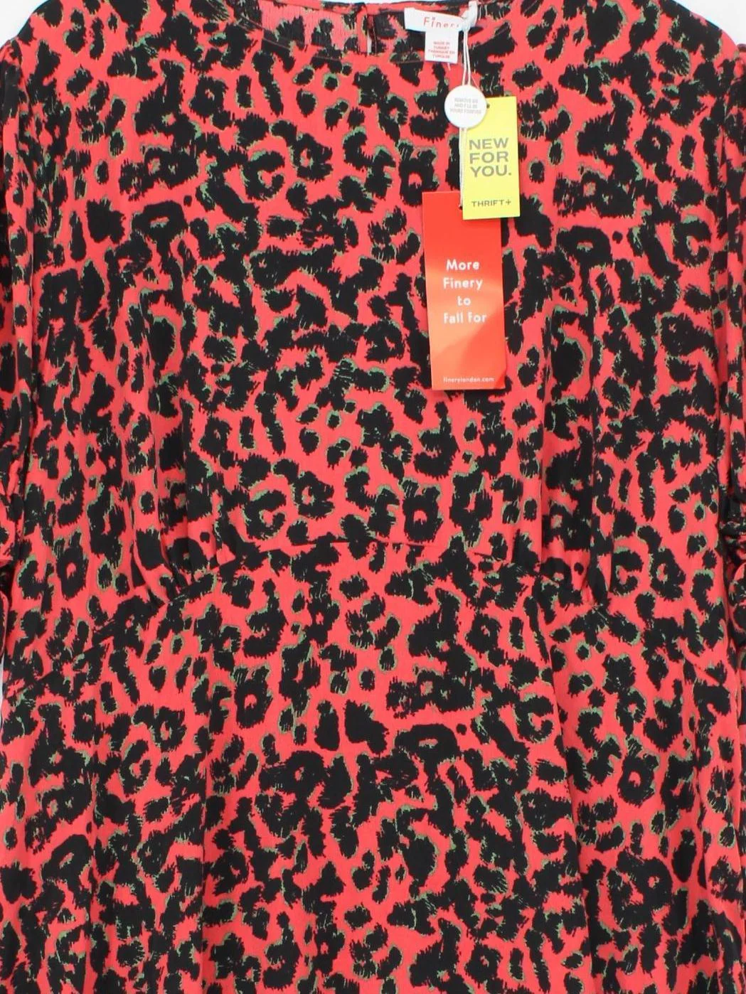 Finery Shirt Midi Dress UK24 in Red - Image 3