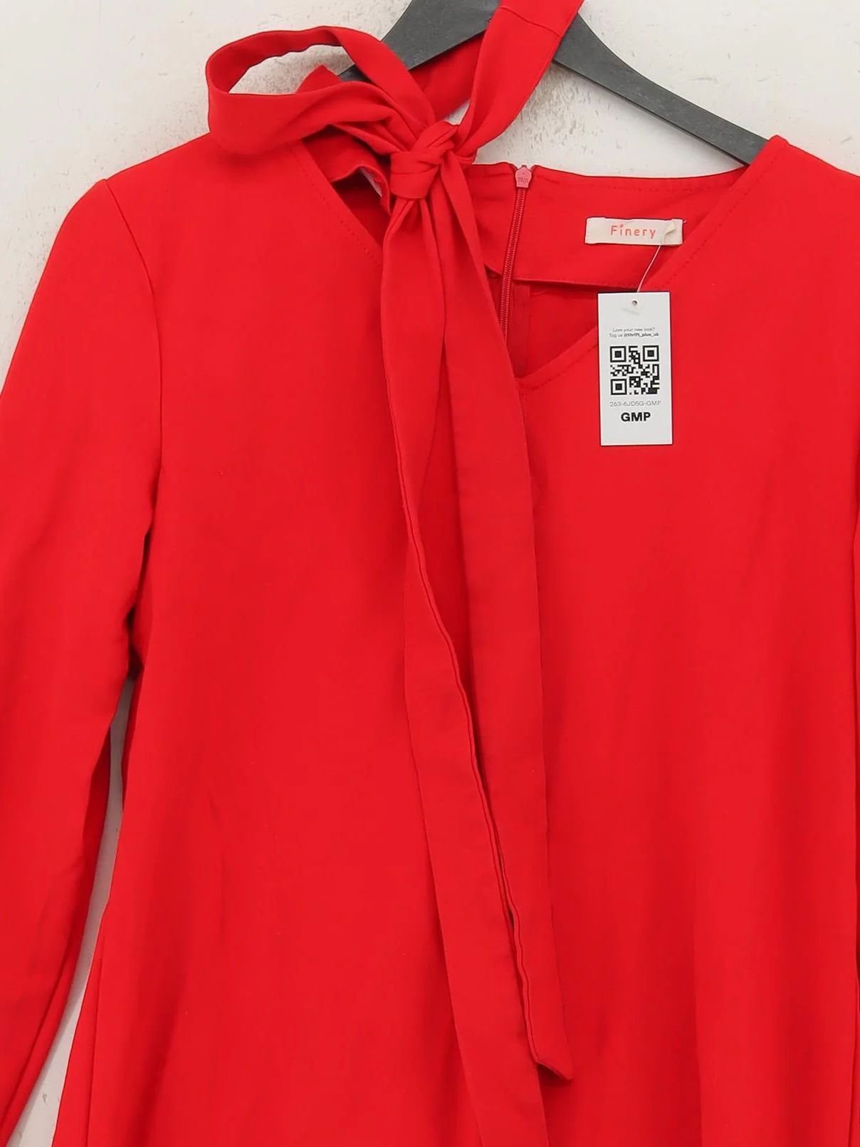 Finery Shirt Mini Dress UK10 in Red - Image 3