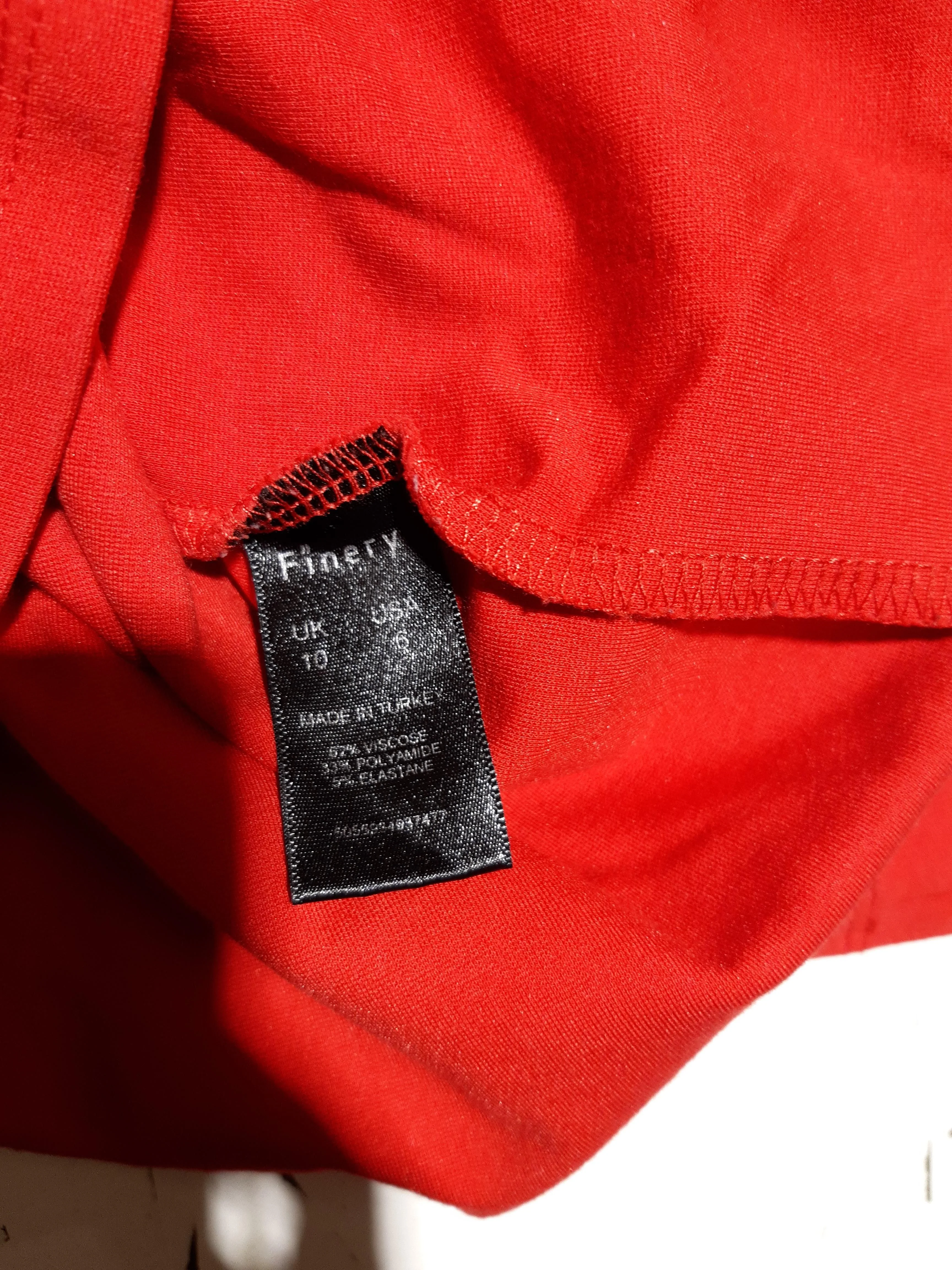 Finery Shirt Mini Dress UK10 in Red - Image 6