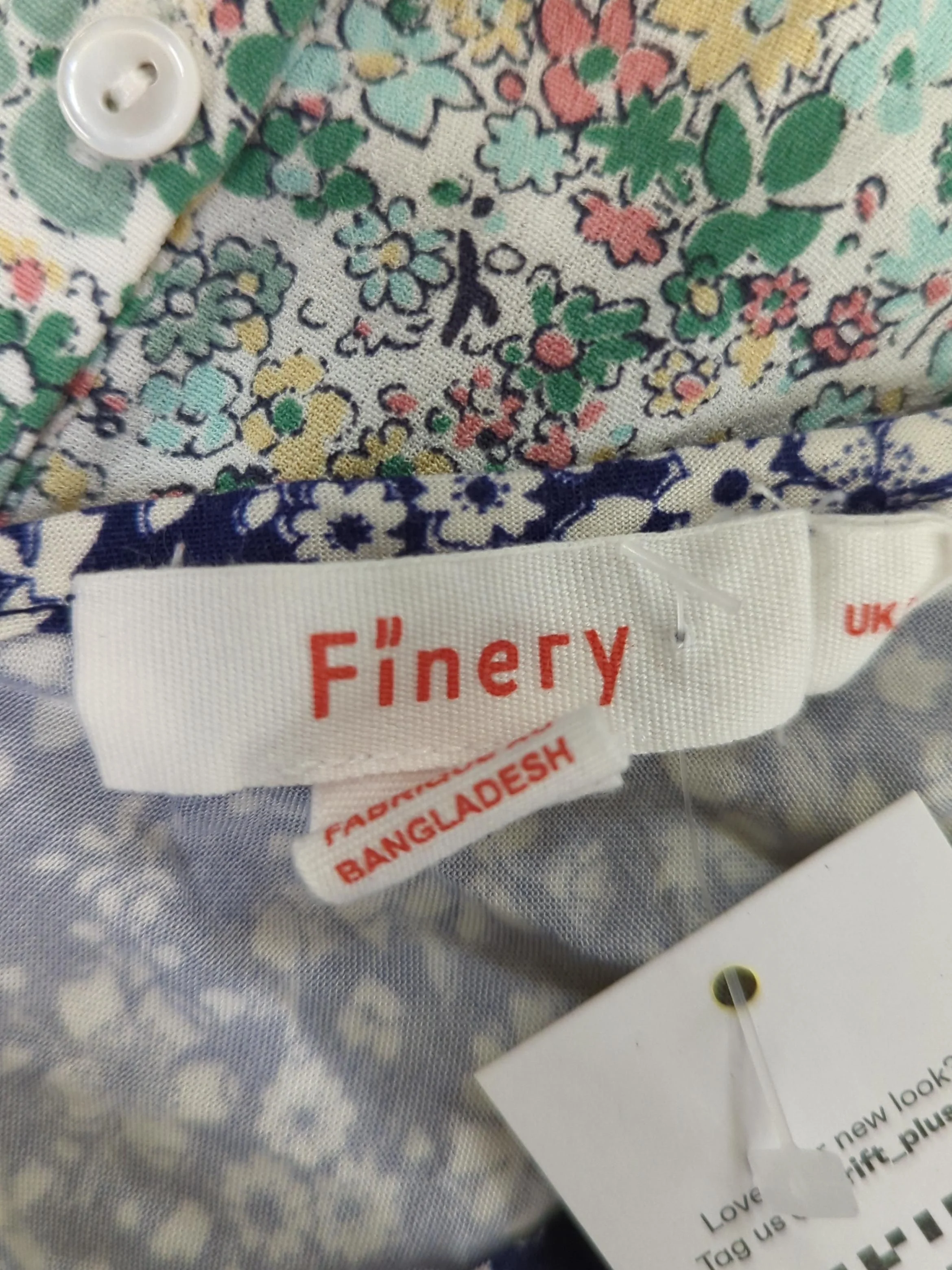 Finery Skater Midi Dress M in Blue - Image 5