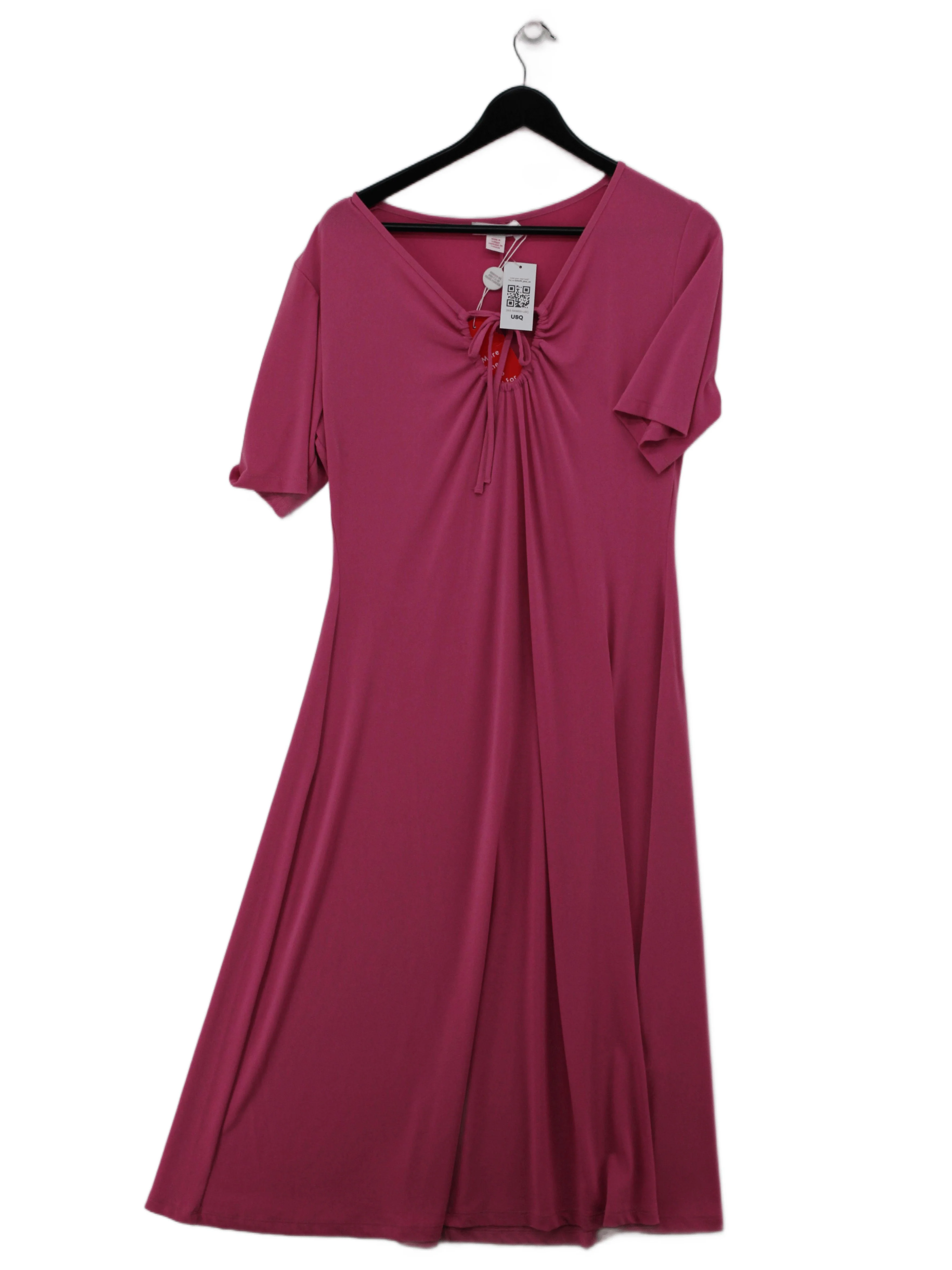 Finery T-Shirt Midi Dress UK14 in Pink