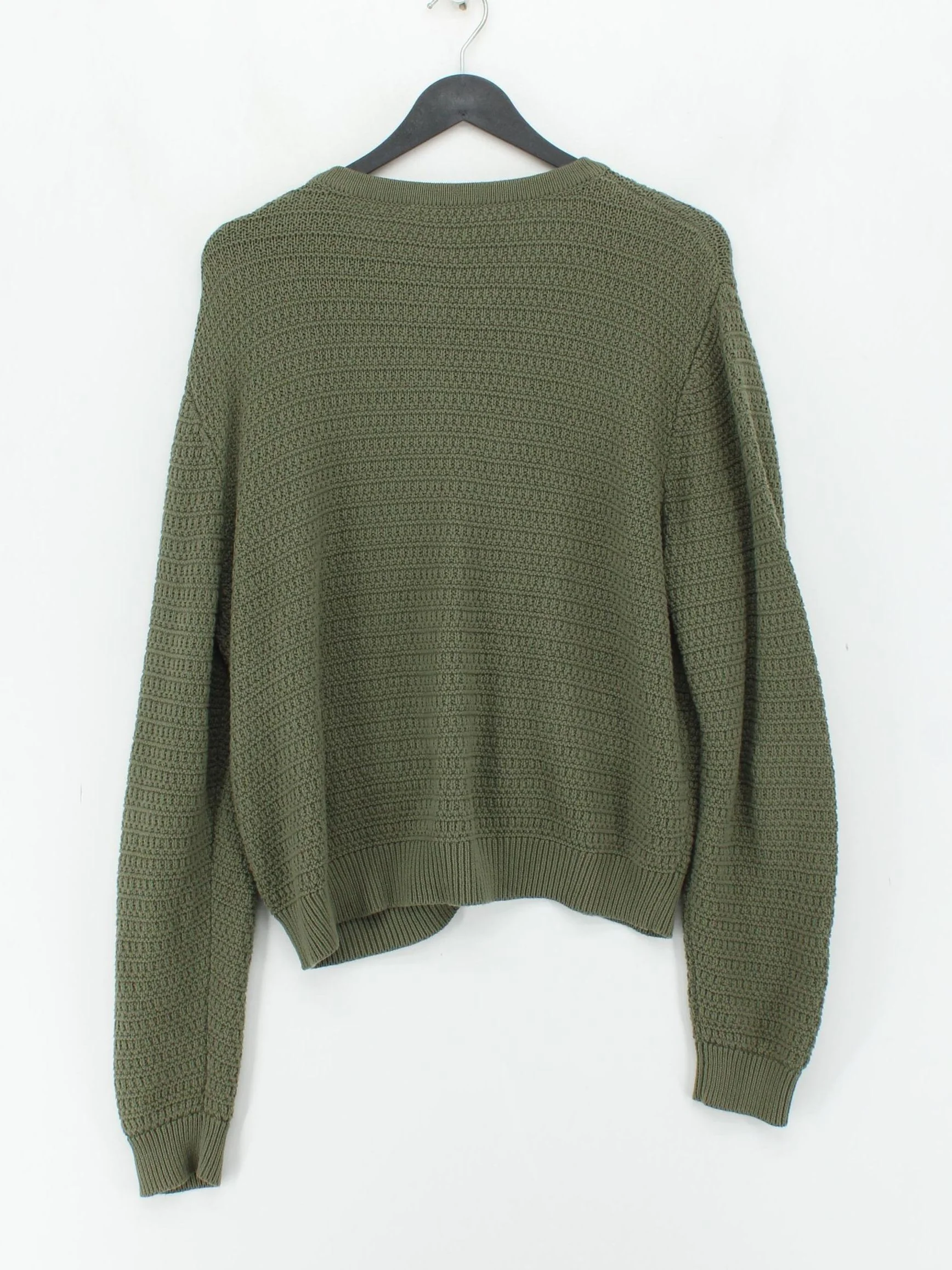Finery Women's Cardigan UK 14 Green 100% Cotton Round Neck Cardigan - Image 2