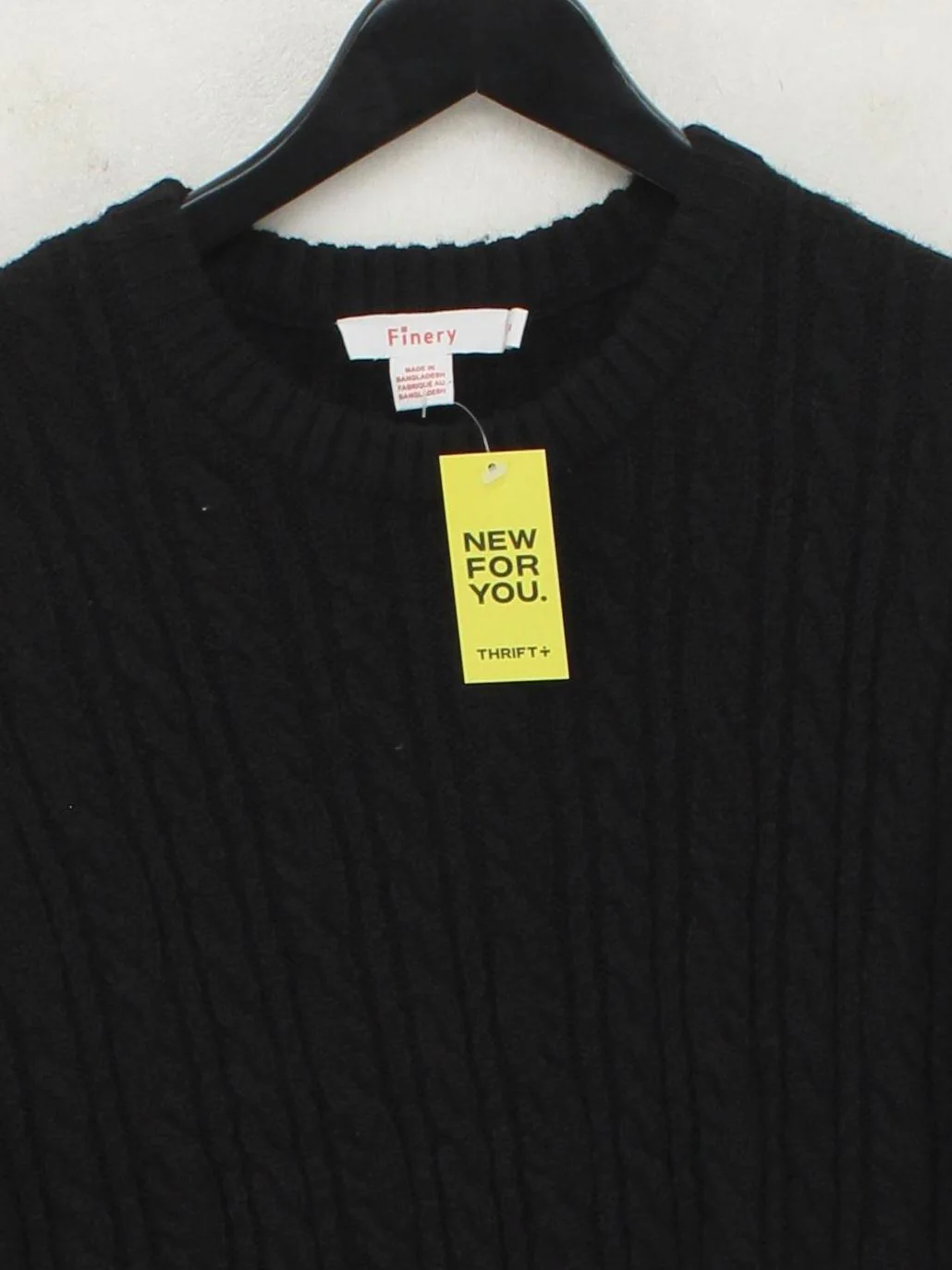 Finery Women's Jumper UK 10 Black Acrylic with Nylon Round Neck Vest - Image 3
