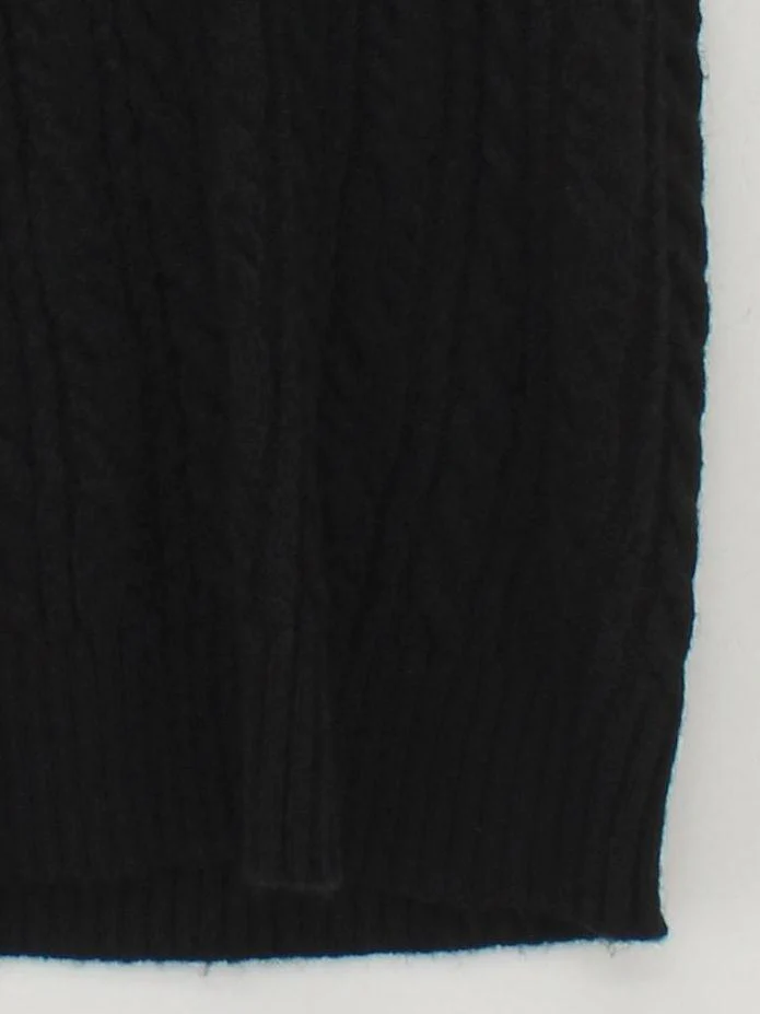 Finery Women's Jumper UK 10 Black Acrylic with Nylon Round Neck Vest - Image 4