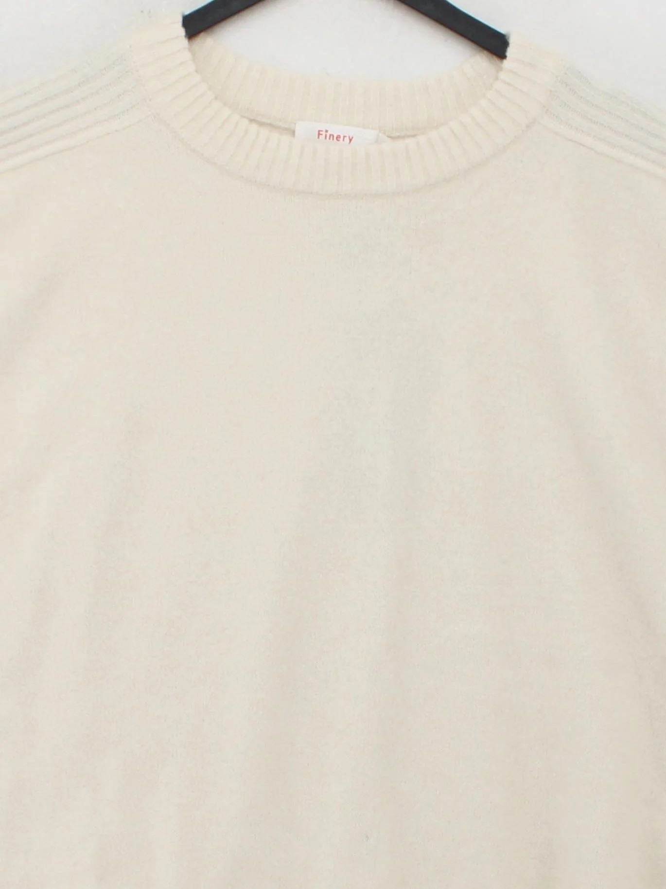 Finery Women's Jumper UK 20 Cream Acrylic with Polyester, Wool, Spandex Vest - Image 3
