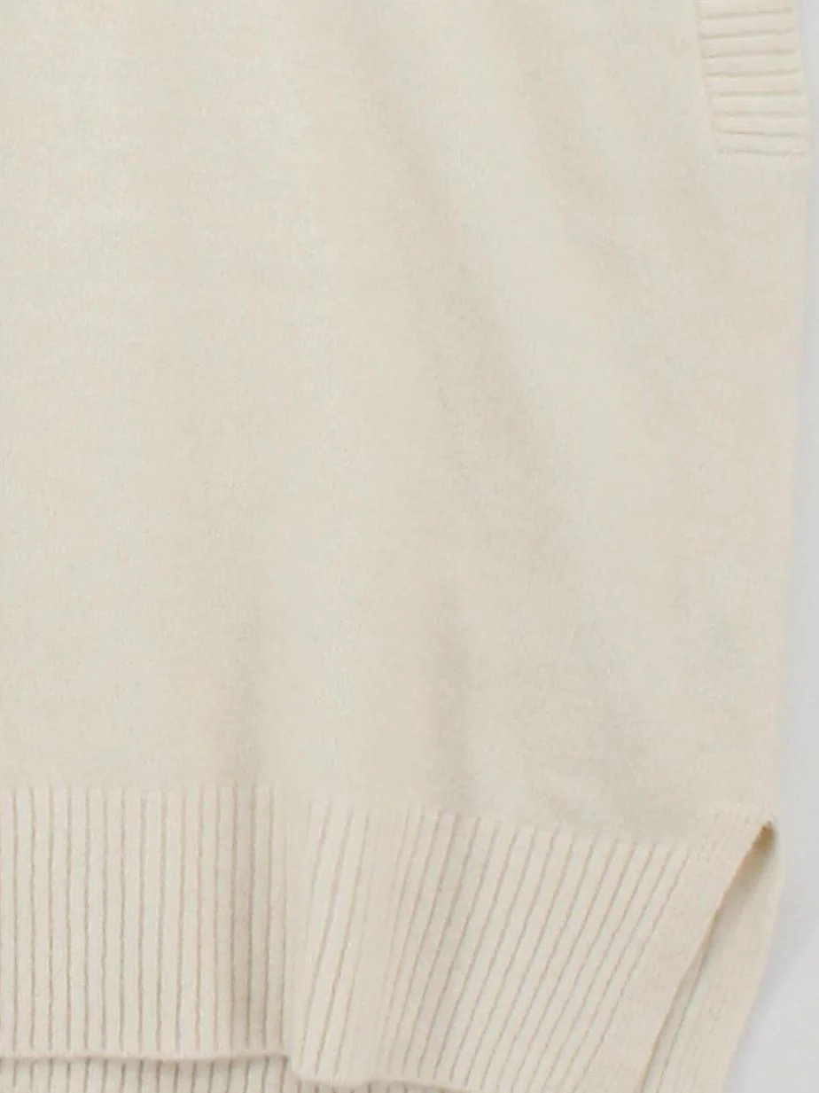 Finery Women's Jumper UK 20 Cream Acrylic with Polyester, Wool, Spandex Vest - Image 4