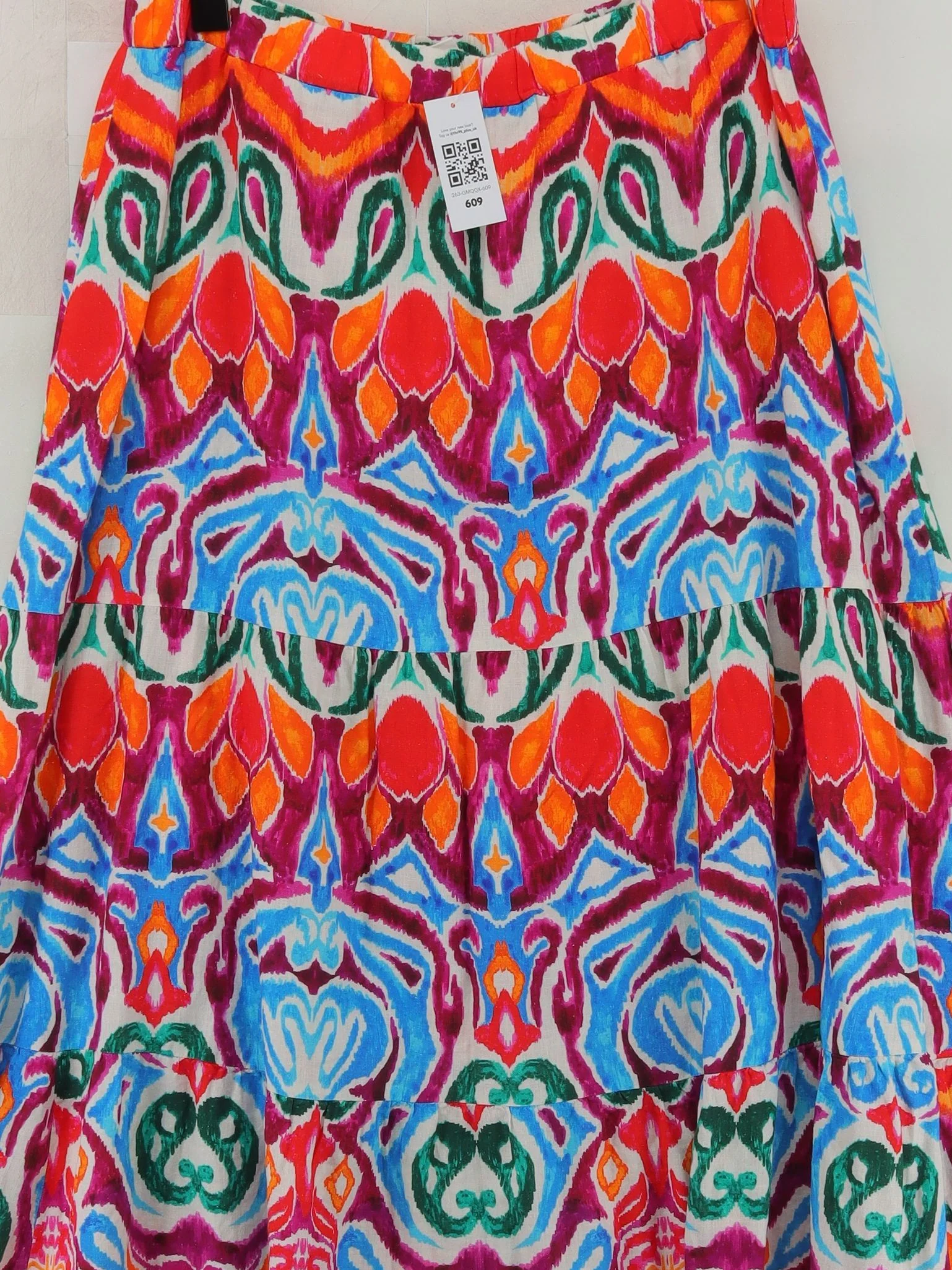 Finery Women's Maxi Skirt M Multi Linen with Viscose Long Maxi - Image 3