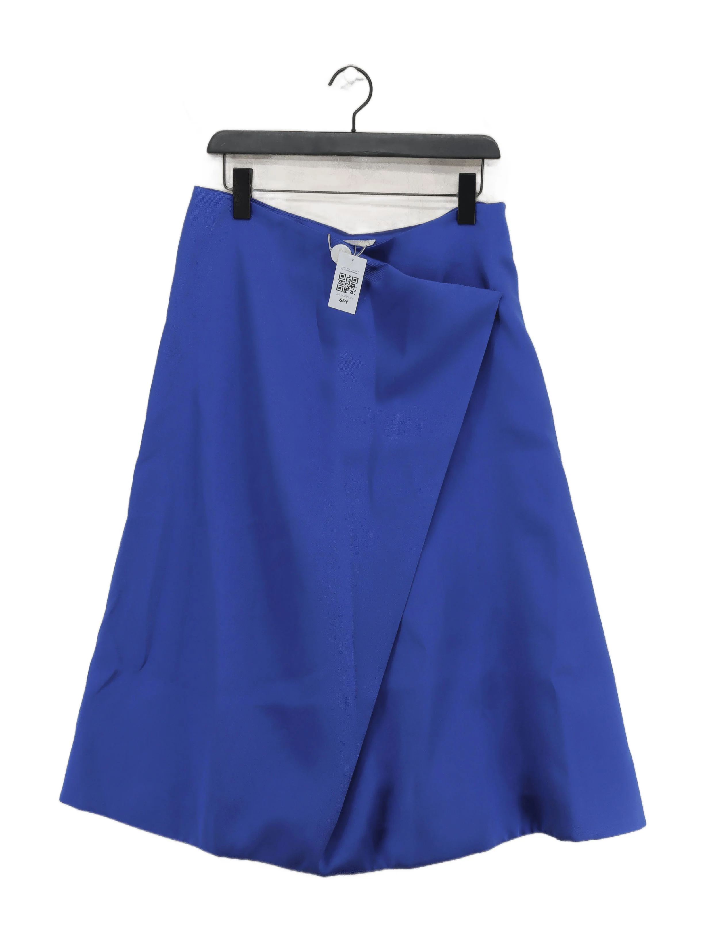 Finery Women's Midi Skirt L Blue 100% Polyester Midi Wrap New with tags