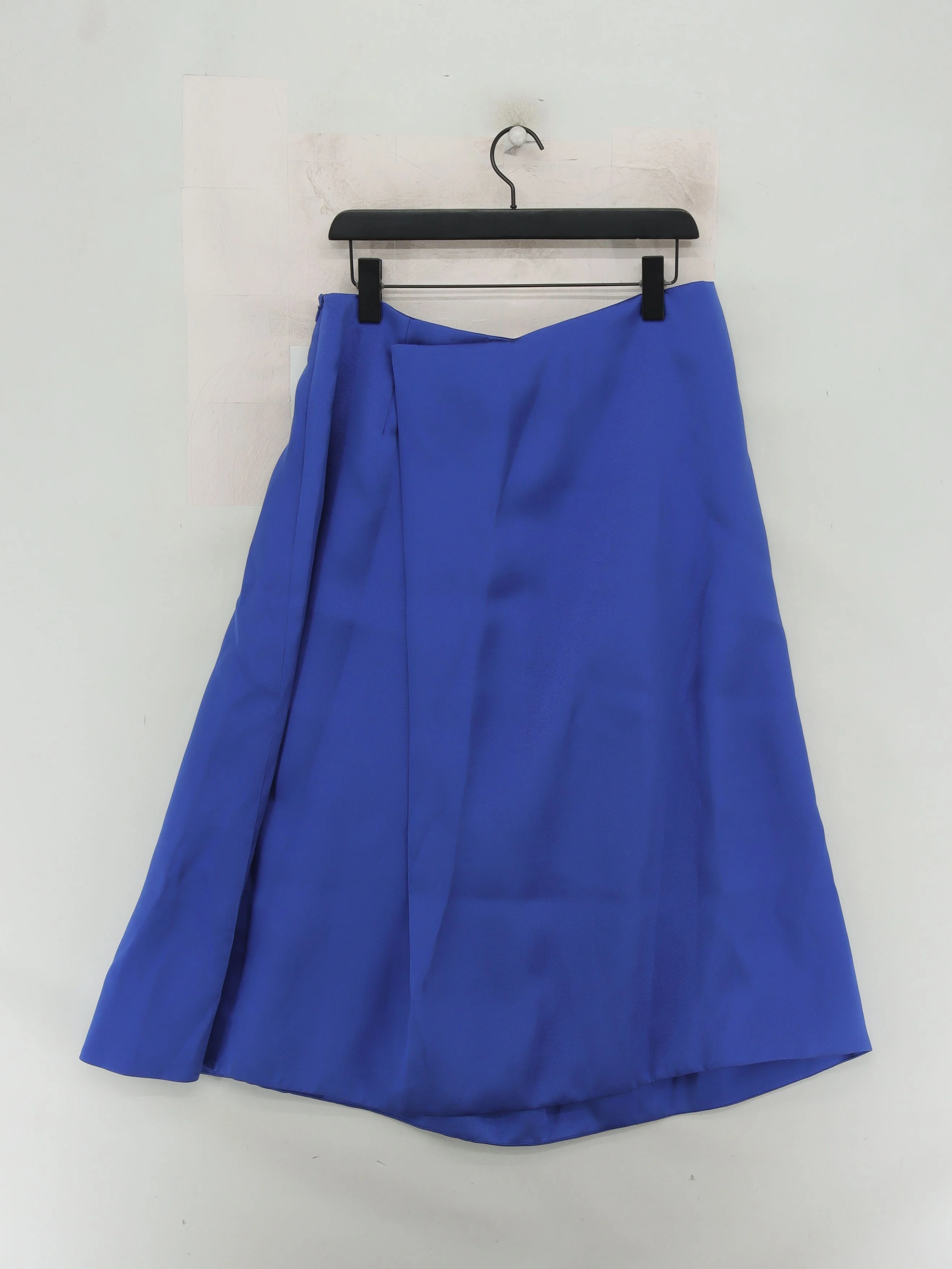 Finery Women's Midi Skirt L Blue 100% Polyester Midi Wrap New with tags - Image 2