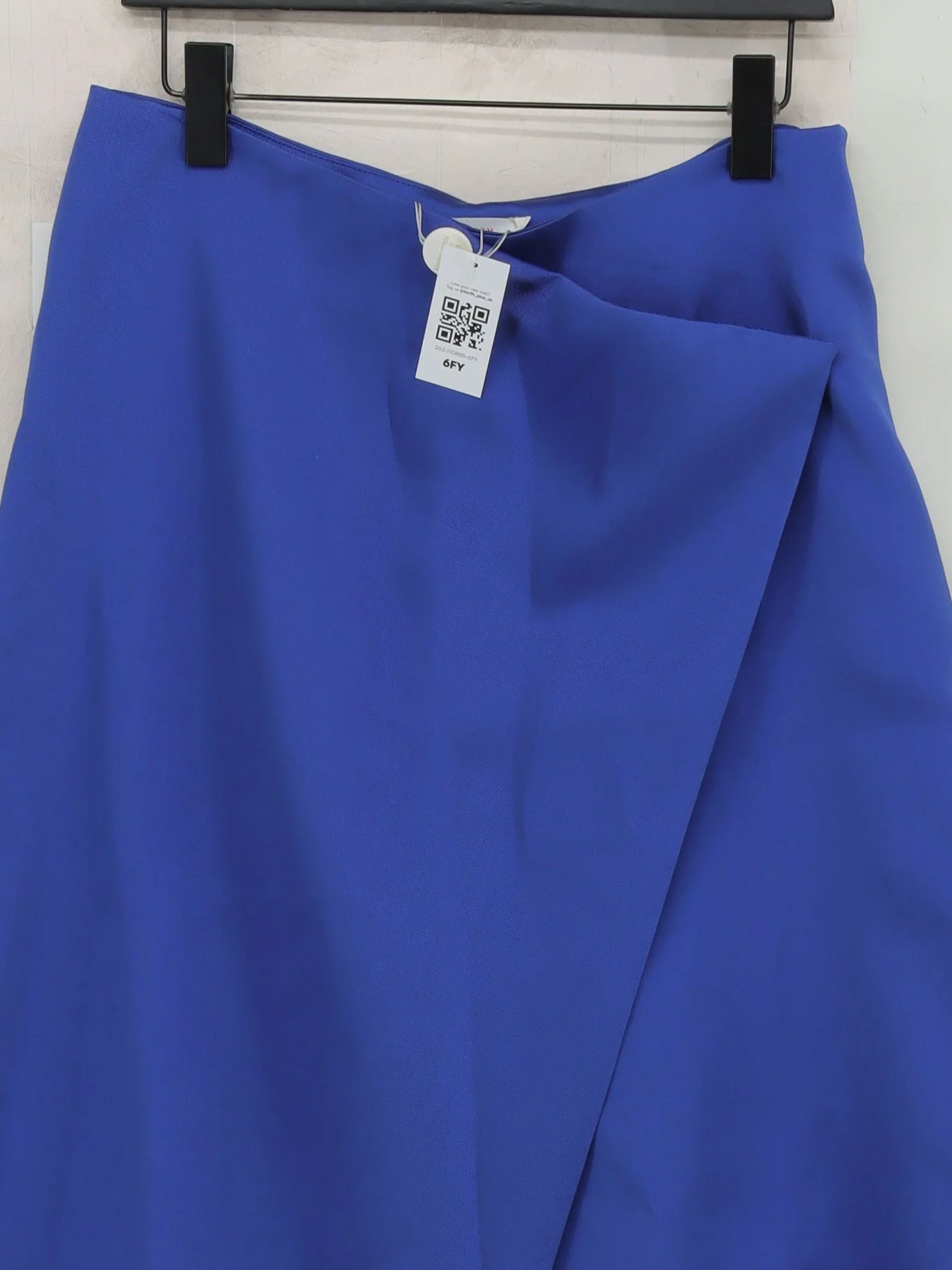 Finery Women's Midi Skirt L Blue 100% Polyester Midi Wrap New with tags - Image 3