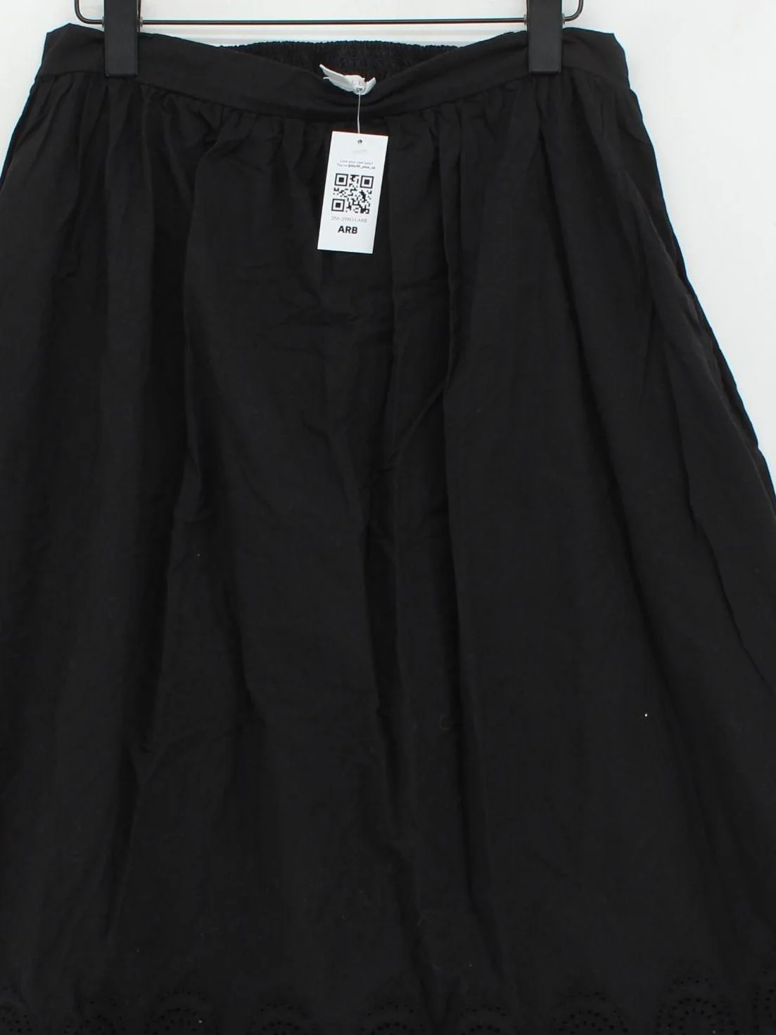 Finery Women's Midi Skirt UK 14 Black 100% Cotton Midi A-Line - Image 3