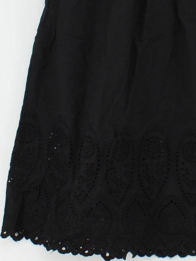 Finery Women's Midi Skirt UK 14 Black 100% Cotton Midi A-Line - Image 4