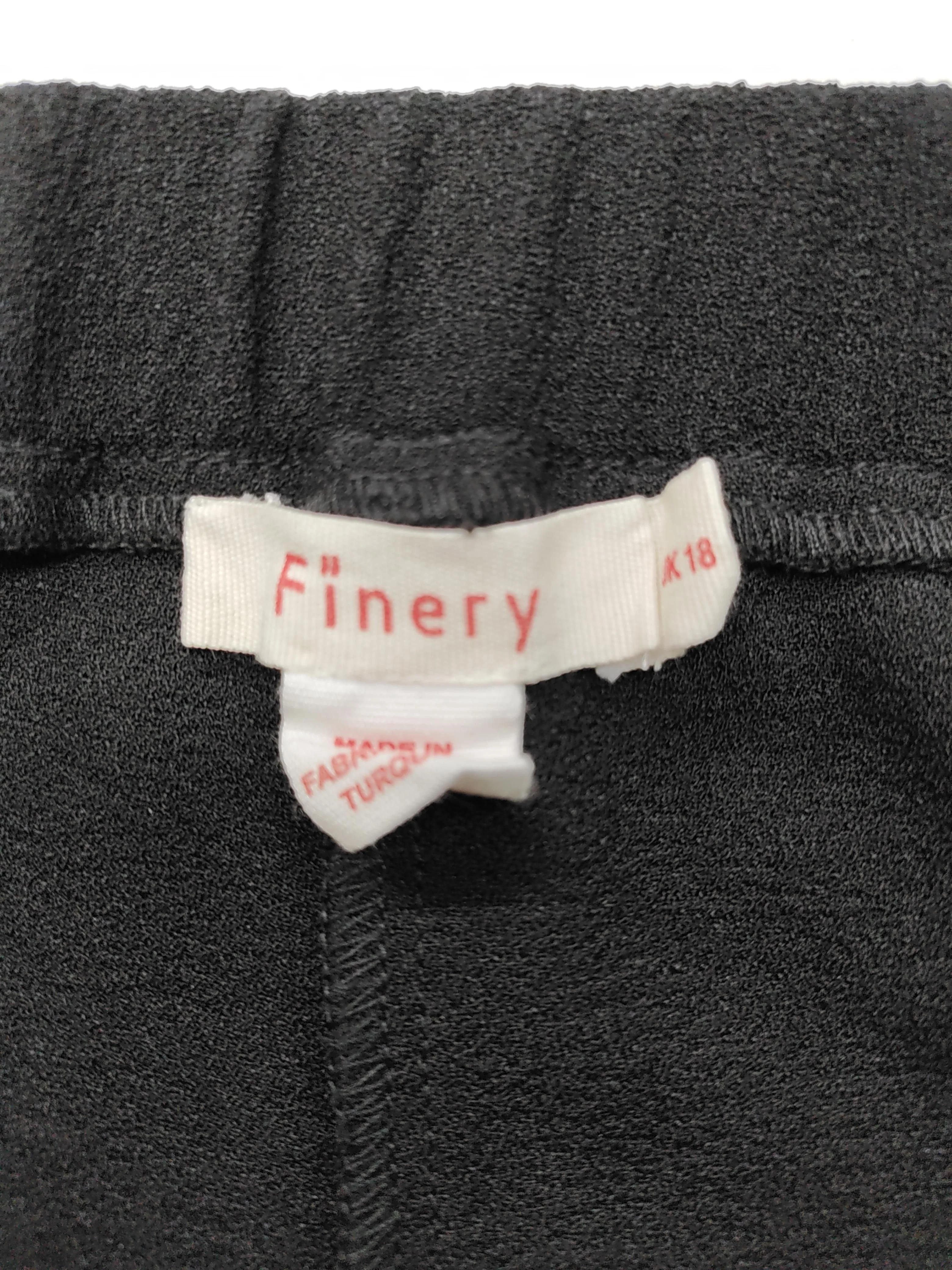Finery Women's Trousers UK 18 Black 100% Other Wide-Leg Sweatpants - Image 5