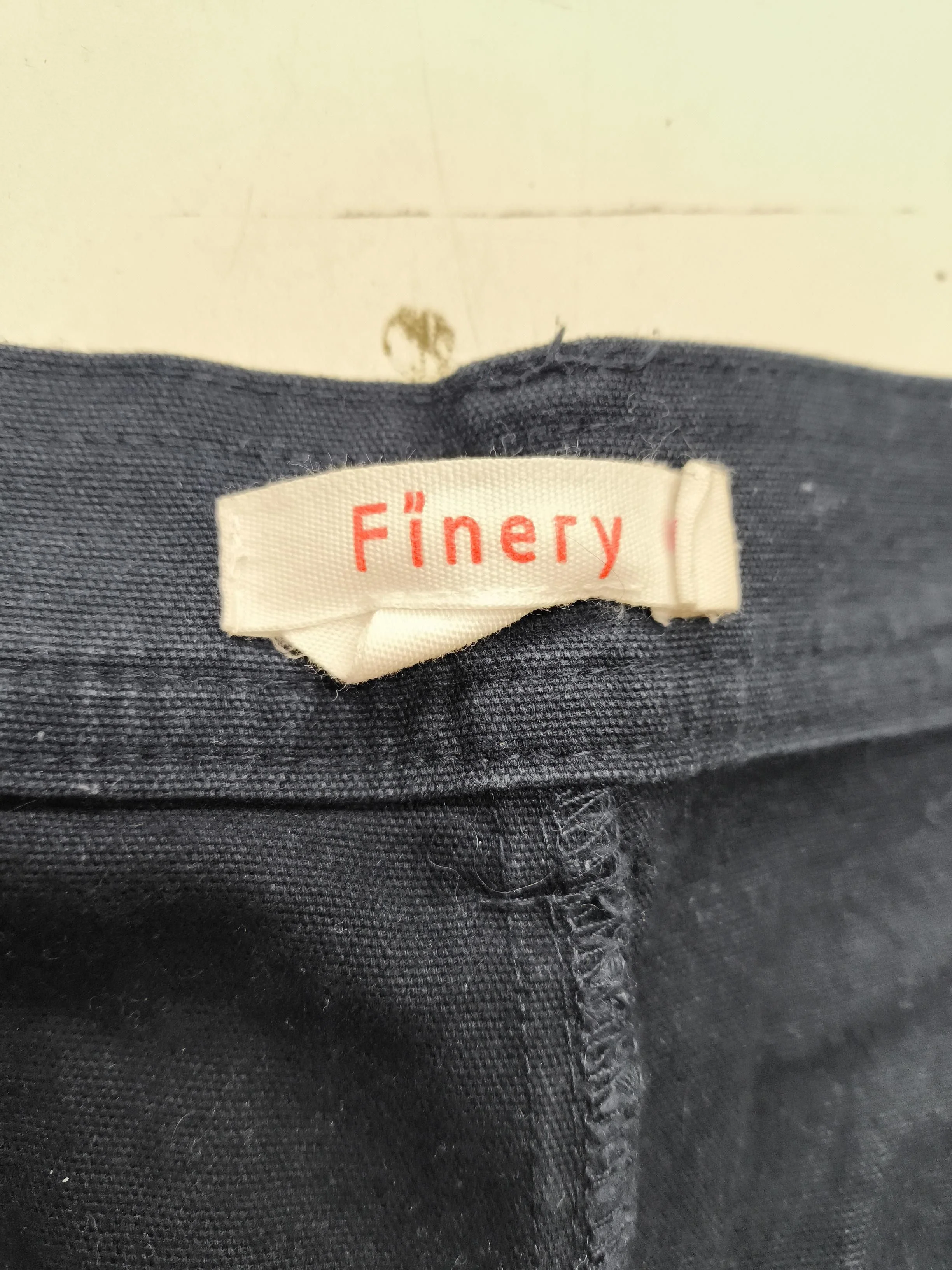 Finery Women's Trousers UK 20 Blue Cotton with Elastane Wide-Leg Cropped - Image 6