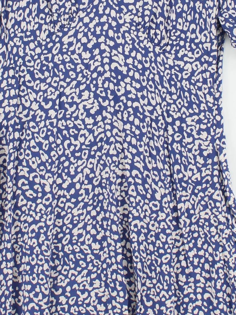 Finery Wrap Midi Dress UK10 in Blue - Image 3