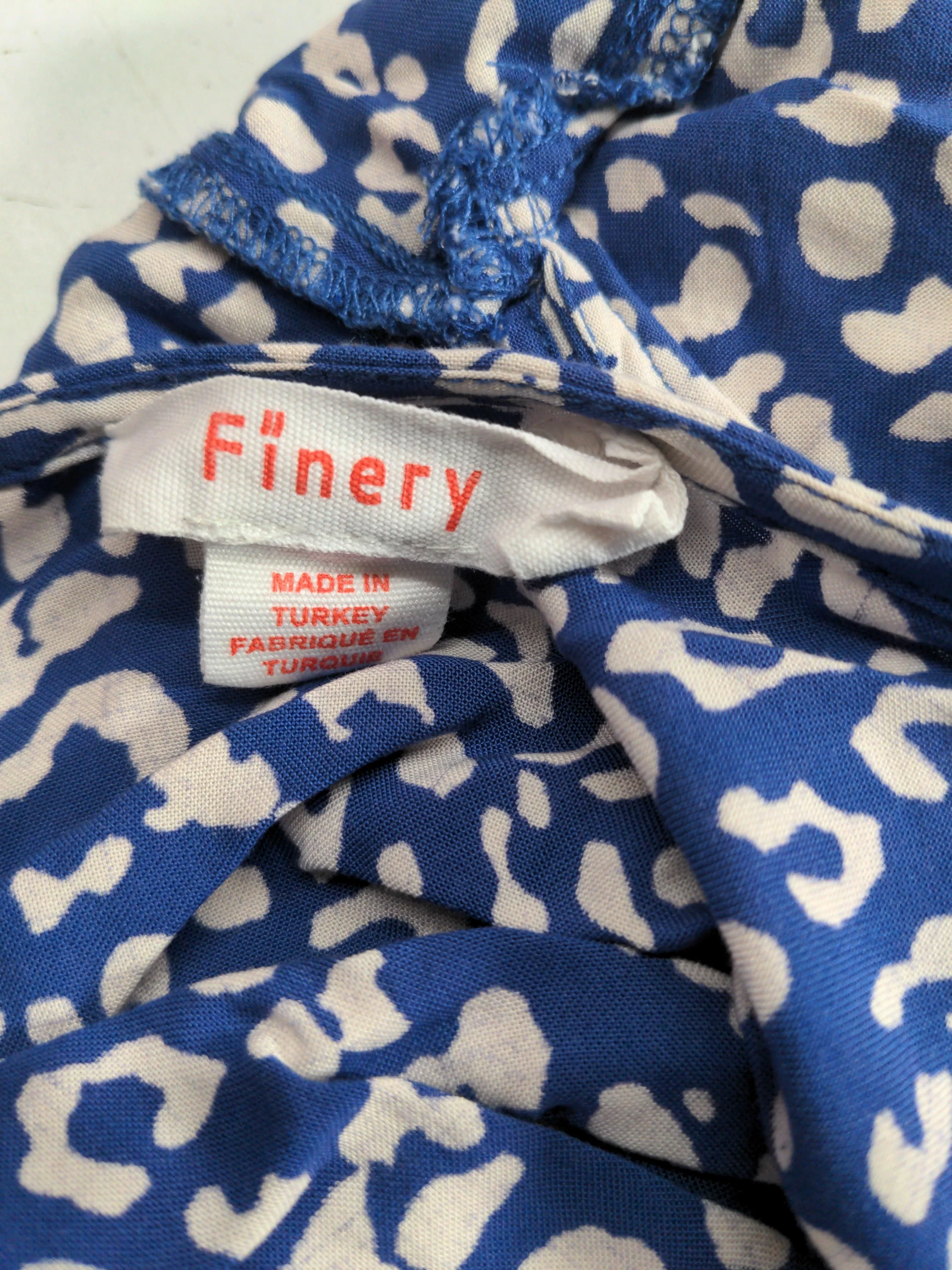 Finery Wrap Midi Dress UK10 in Blue - Image 5