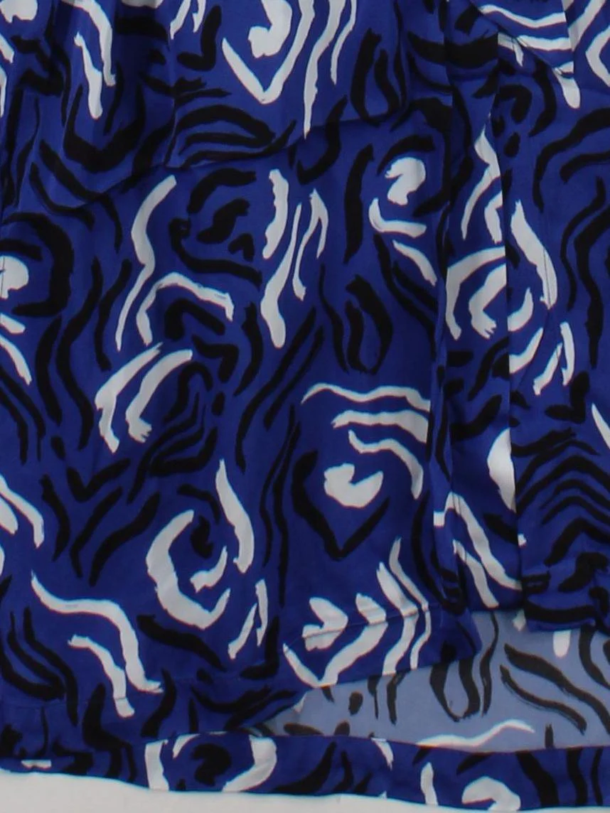 Finery Wrap Midi Dress UK8 in Blue - Image 4