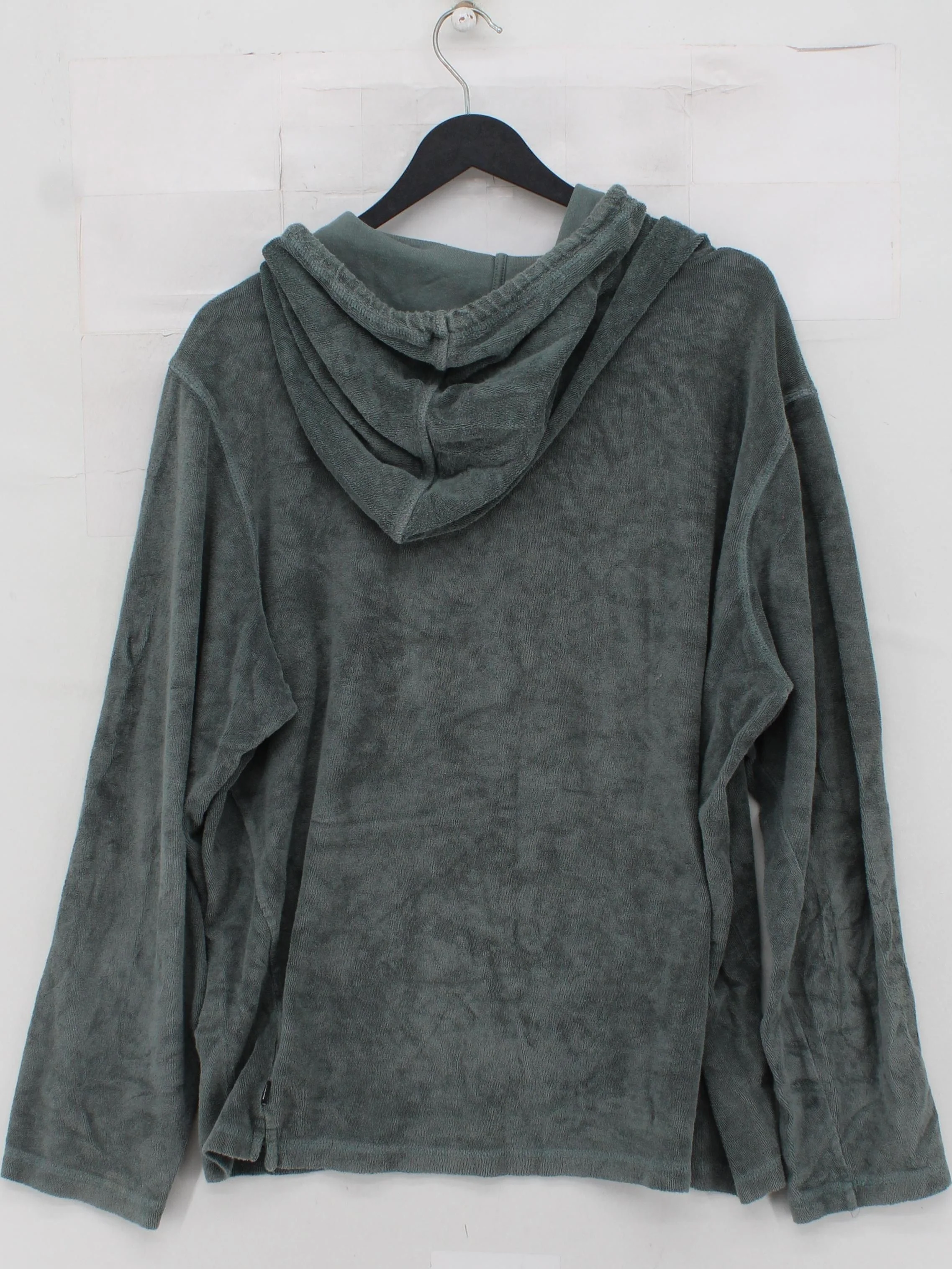 Finisterre Men's Hoodie L Green 100% Cotton Pullover - Image 2