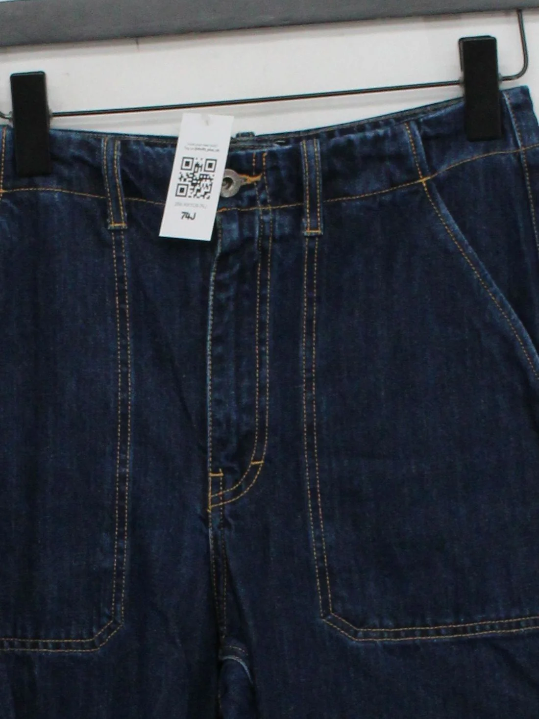 Finisterre Men's Jeans M Blue 100% Cotton Wide-Leg - Image 3