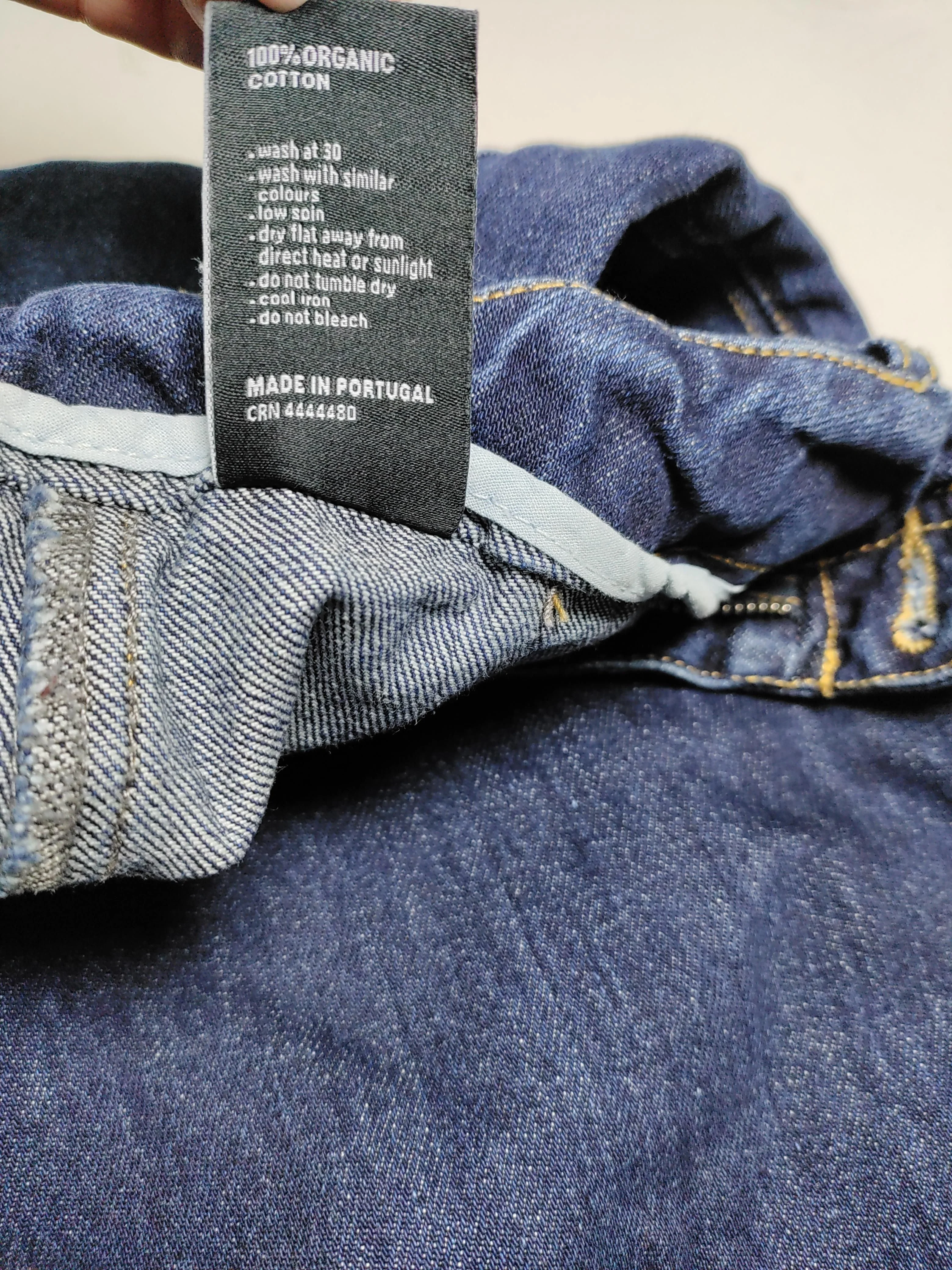 Finisterre Men's Jeans M Blue 100% Cotton Wide-Leg - Image 6