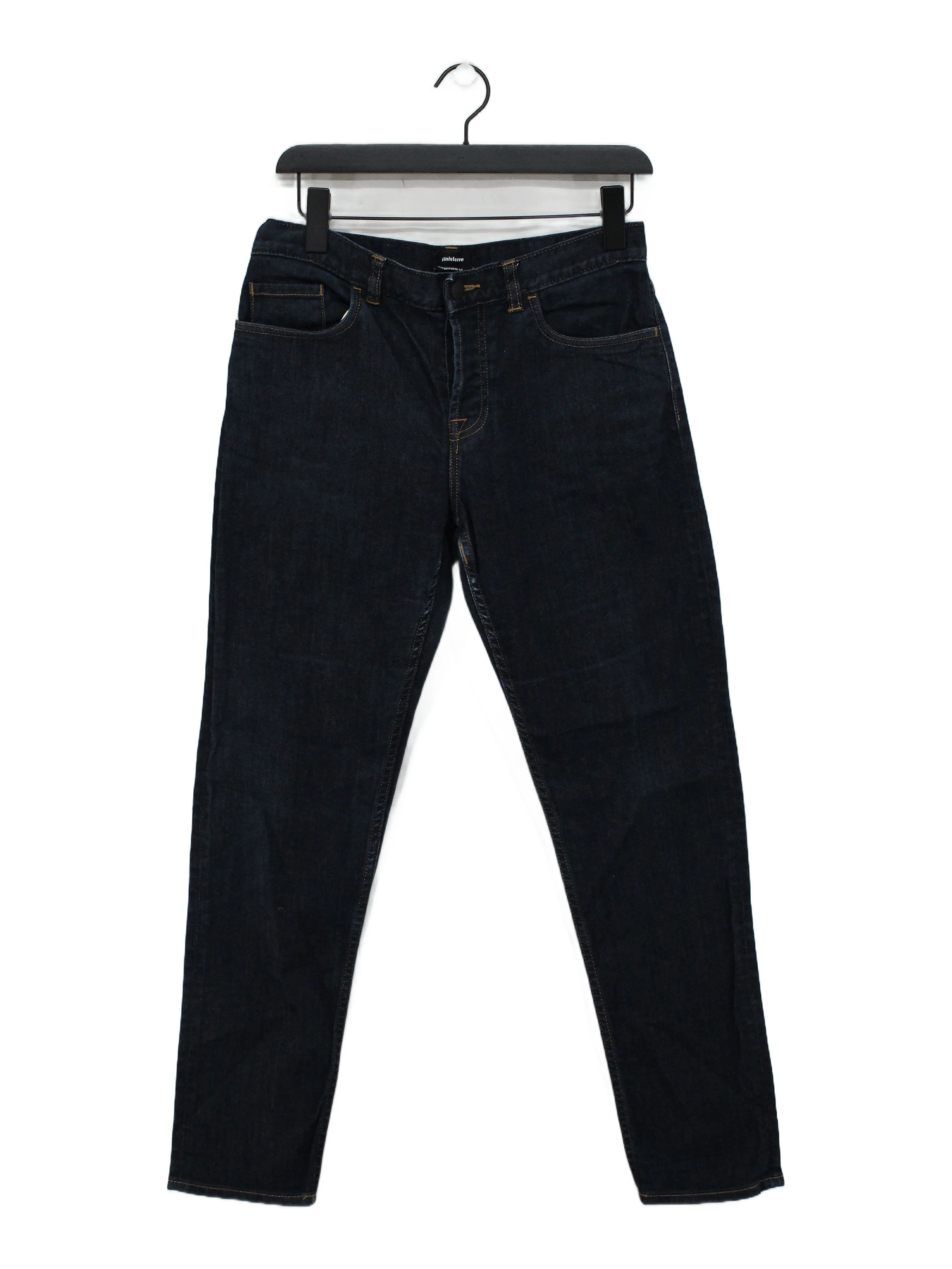 Finisterre Men's Jeans S Blue Cotton with Polyester, Elastane Boyfriend