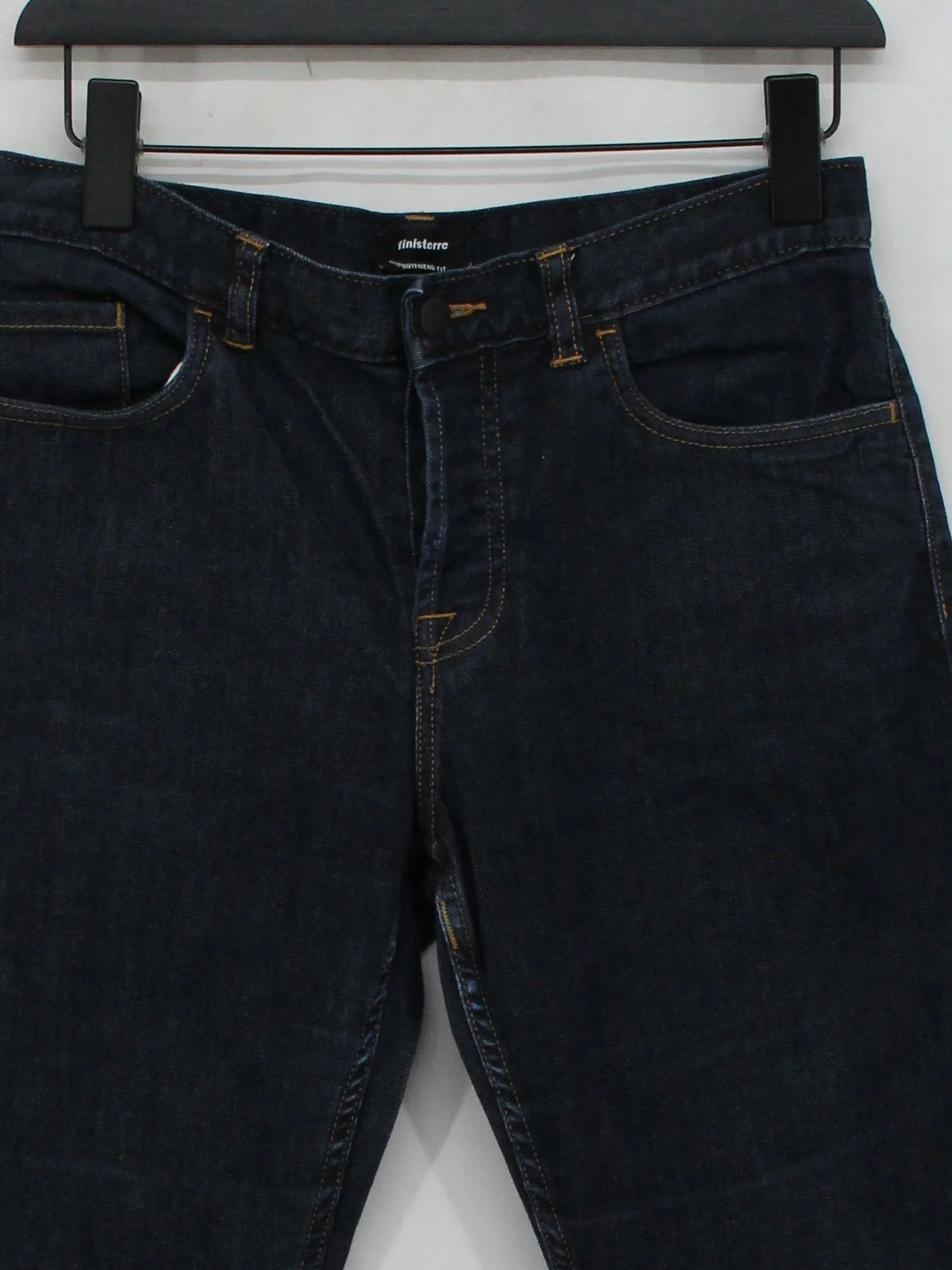 Finisterre Men's Jeans S Blue Cotton with Polyester, Elastane Boyfriend - Image 3