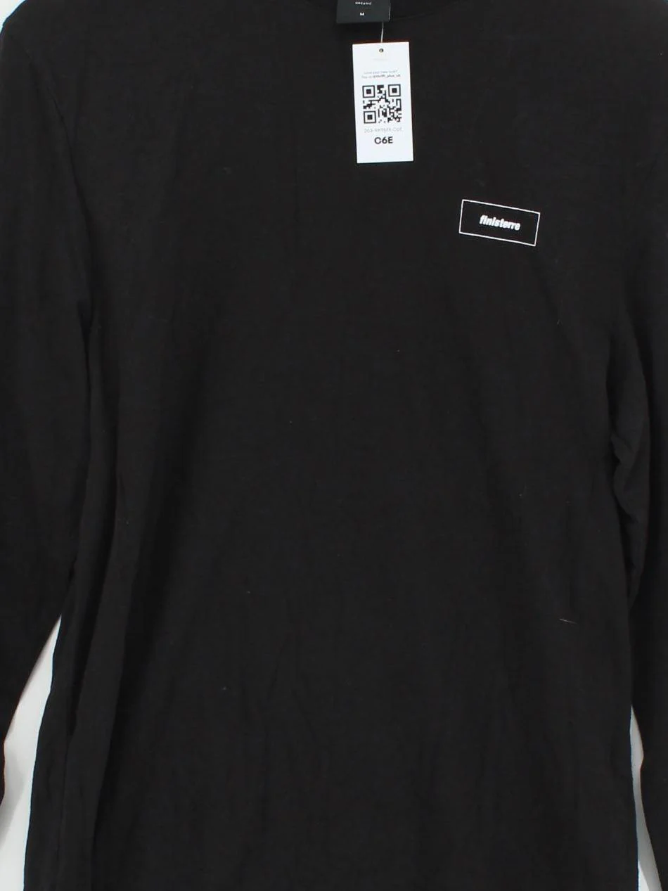 Finisterre Men's T-Shirt M Black Graphic 100% Cotton Basic - Image 3