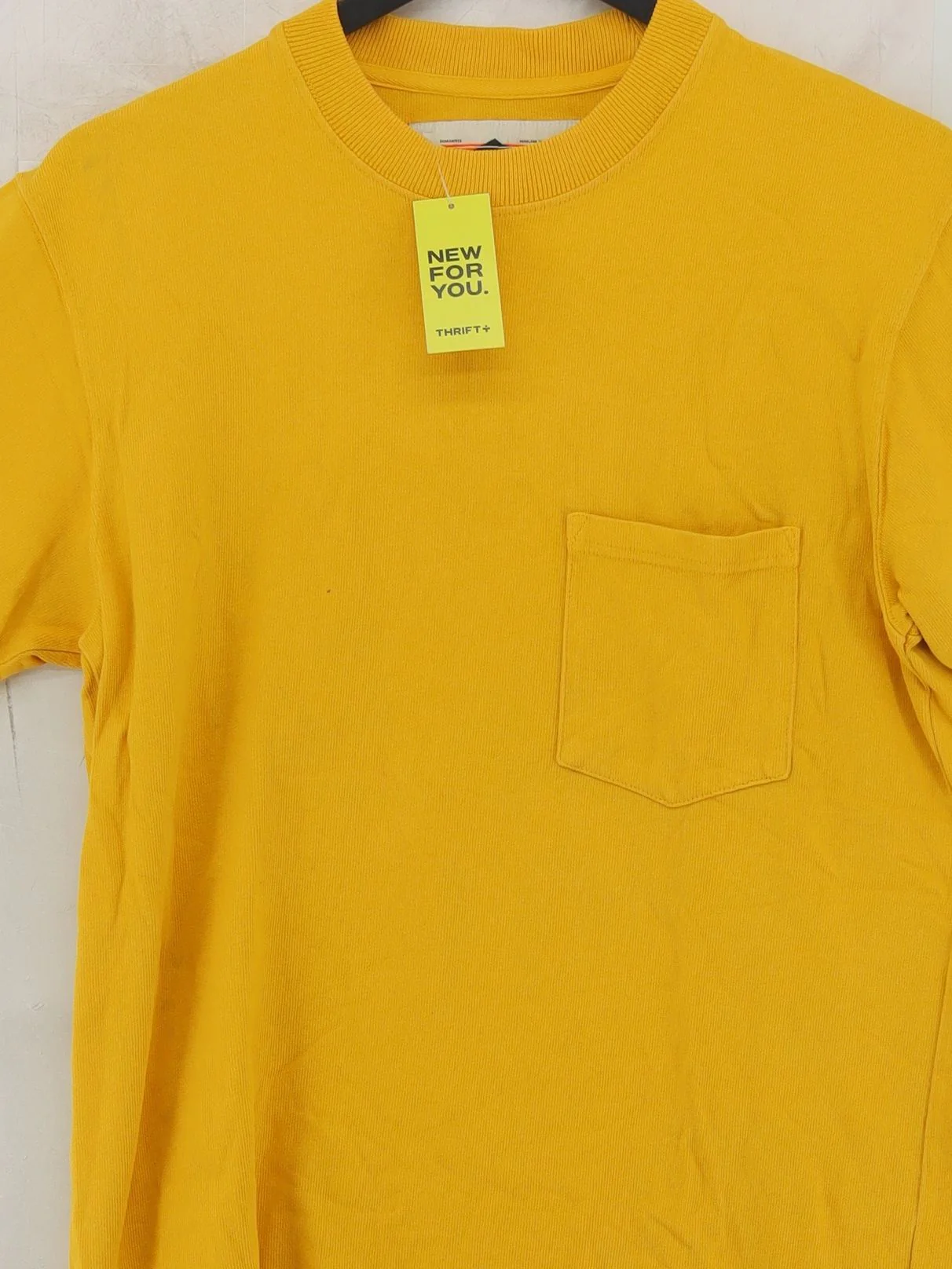 Finisterre Men's T-Shirt XS Yellow 100% Cotton Basic - Image 3