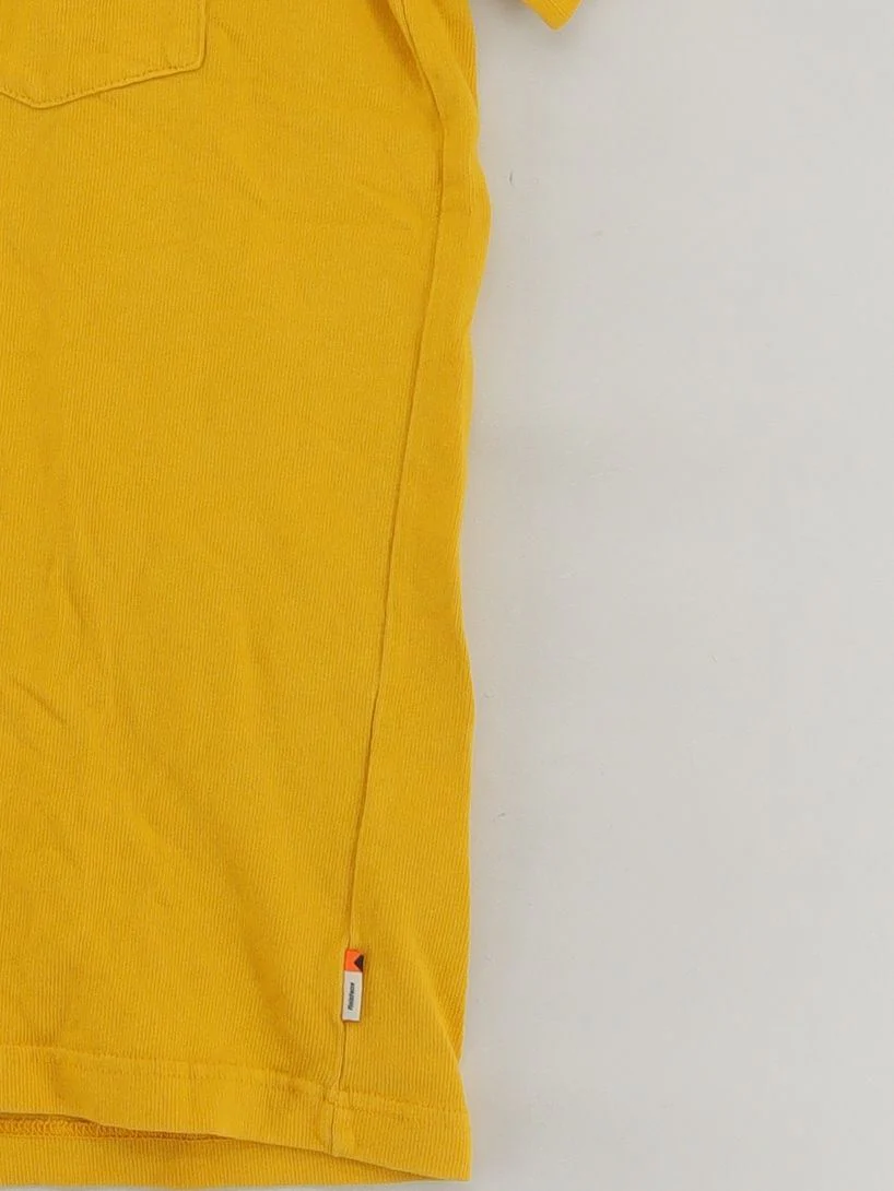 Finisterre Men's T-Shirt XS Yellow 100% Cotton Basic - Image 4