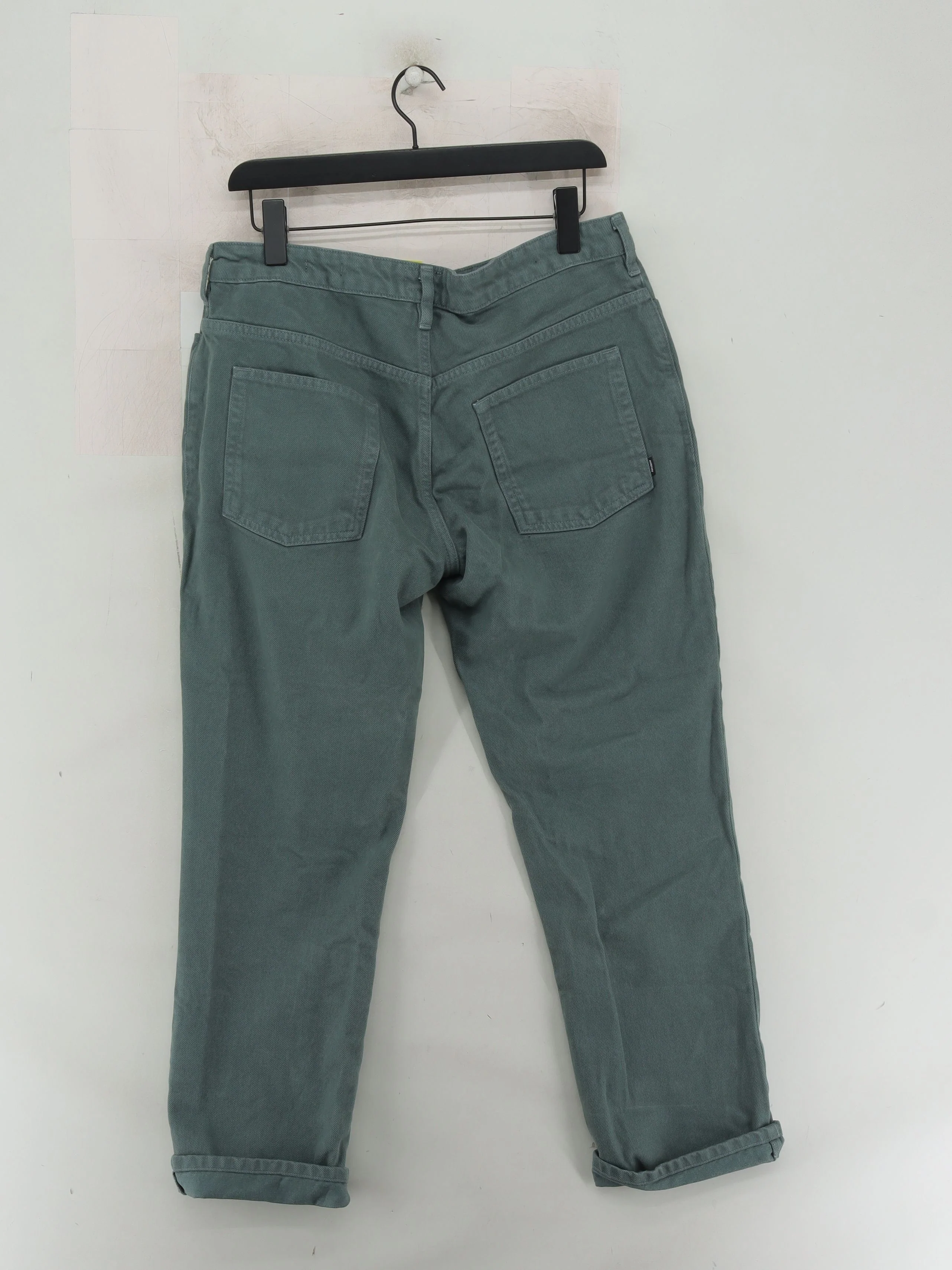 Finisterre Men's Trousers S Green 100% Cotton Straight Chino - Image 2