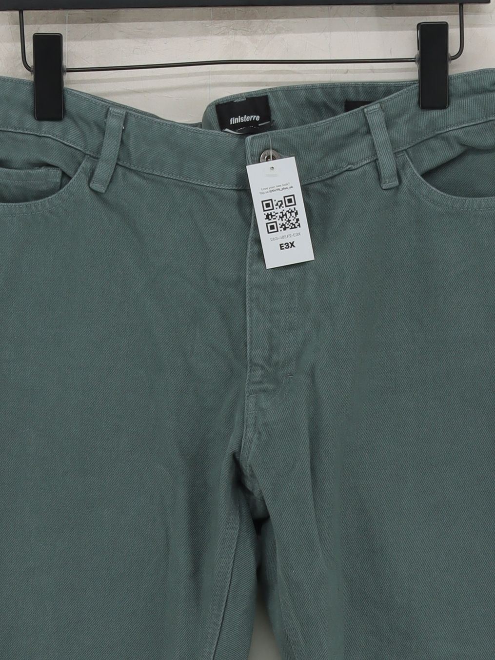 Finisterre Men's Trousers S Green 100% Cotton Straight Chino - Image 3