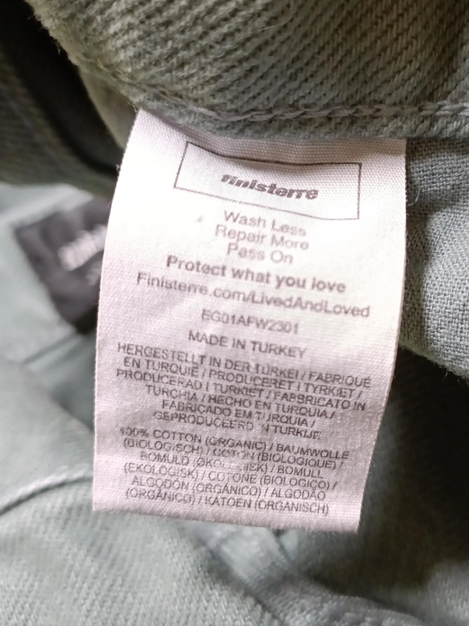 Finisterre Men's Trousers S Green 100% Cotton Straight Chino - Image 6