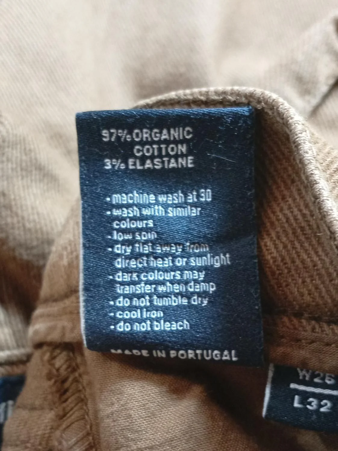 Finisterre Men's Trousers W 26 in Brown Cotton with Elastane Chino - Image 6