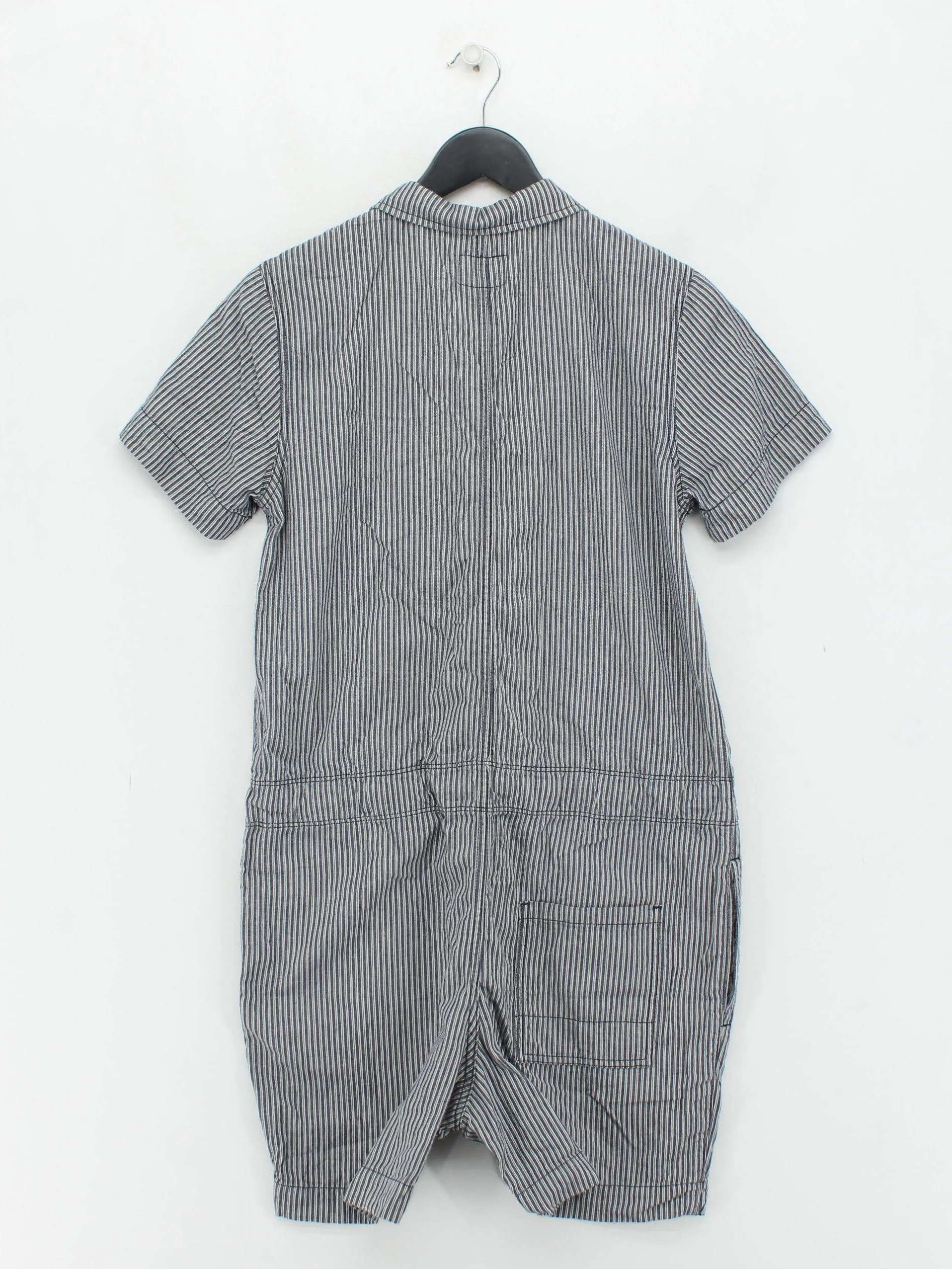 Finisterre Women's Playsuit UK 10 Blue Striped 100% Cotton Playsuit - Image 2