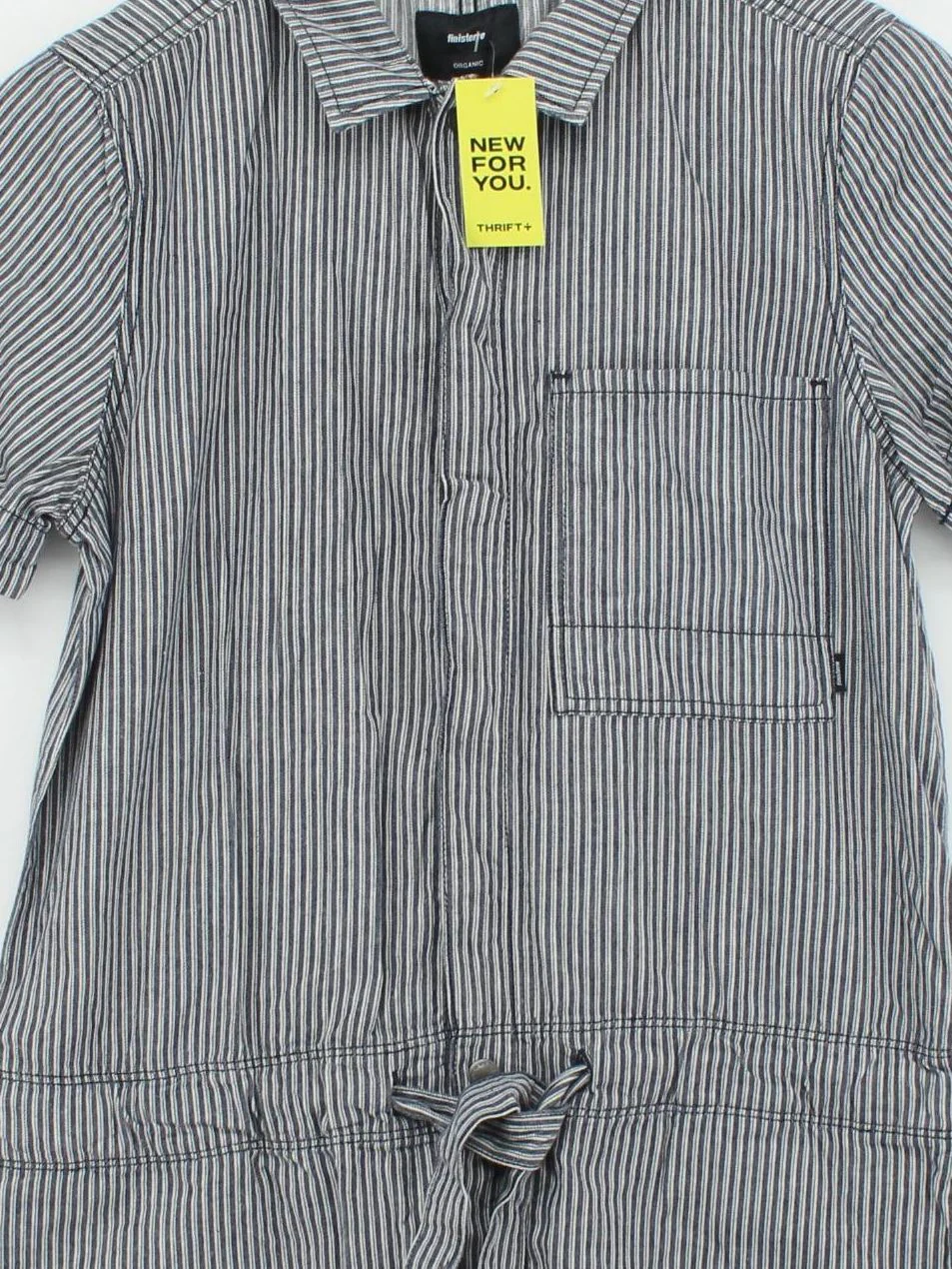 Finisterre Women's Playsuit UK 10 Blue Striped 100% Cotton Playsuit - Image 3