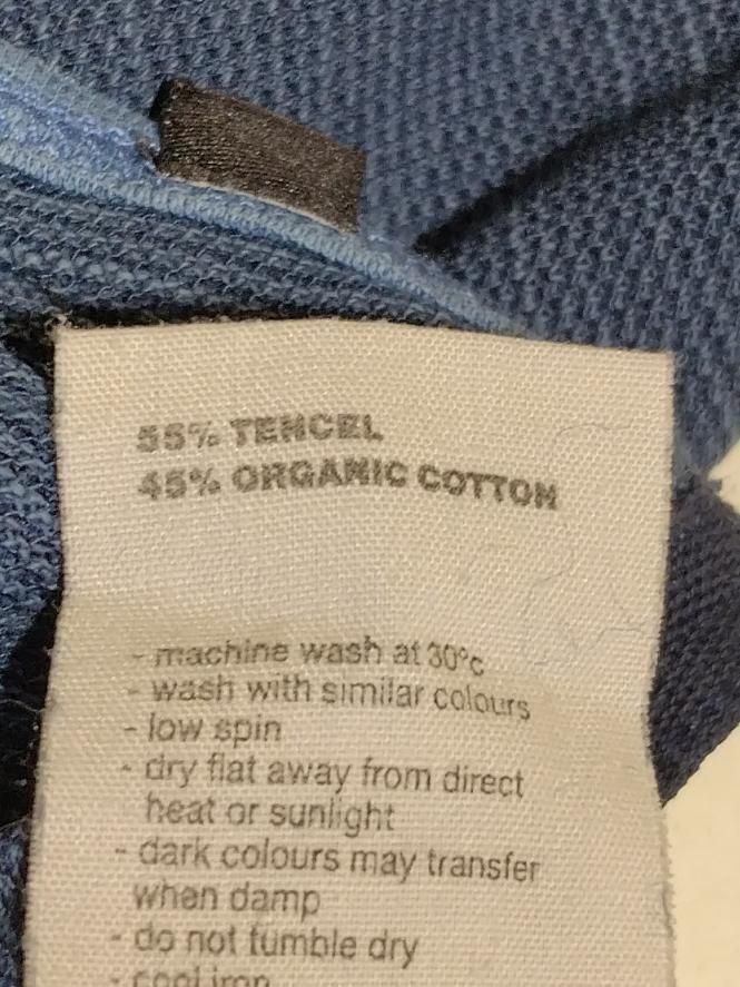 Finisterre Women's T-Shirt UK 8 Blue Lyocell Modal with Cotton Sleeveless Basic - Image 6