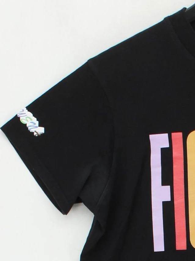 Fiorucci Men's T-Shirt M Black Graphic 100% Cotton Basic - Image 4