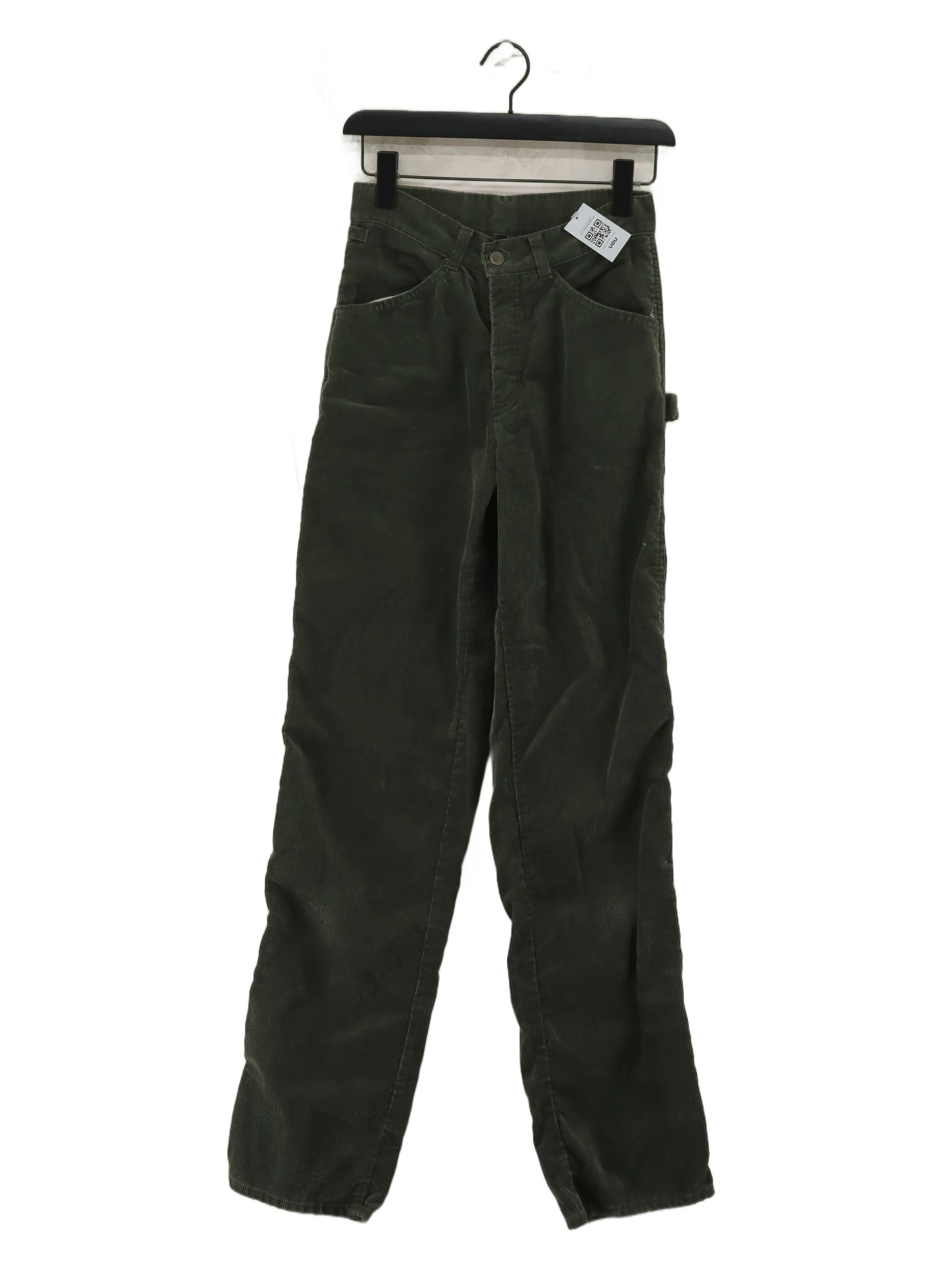 Fiorucci Men's Trousers W 27 in Green 100% Cotton Straight Chino