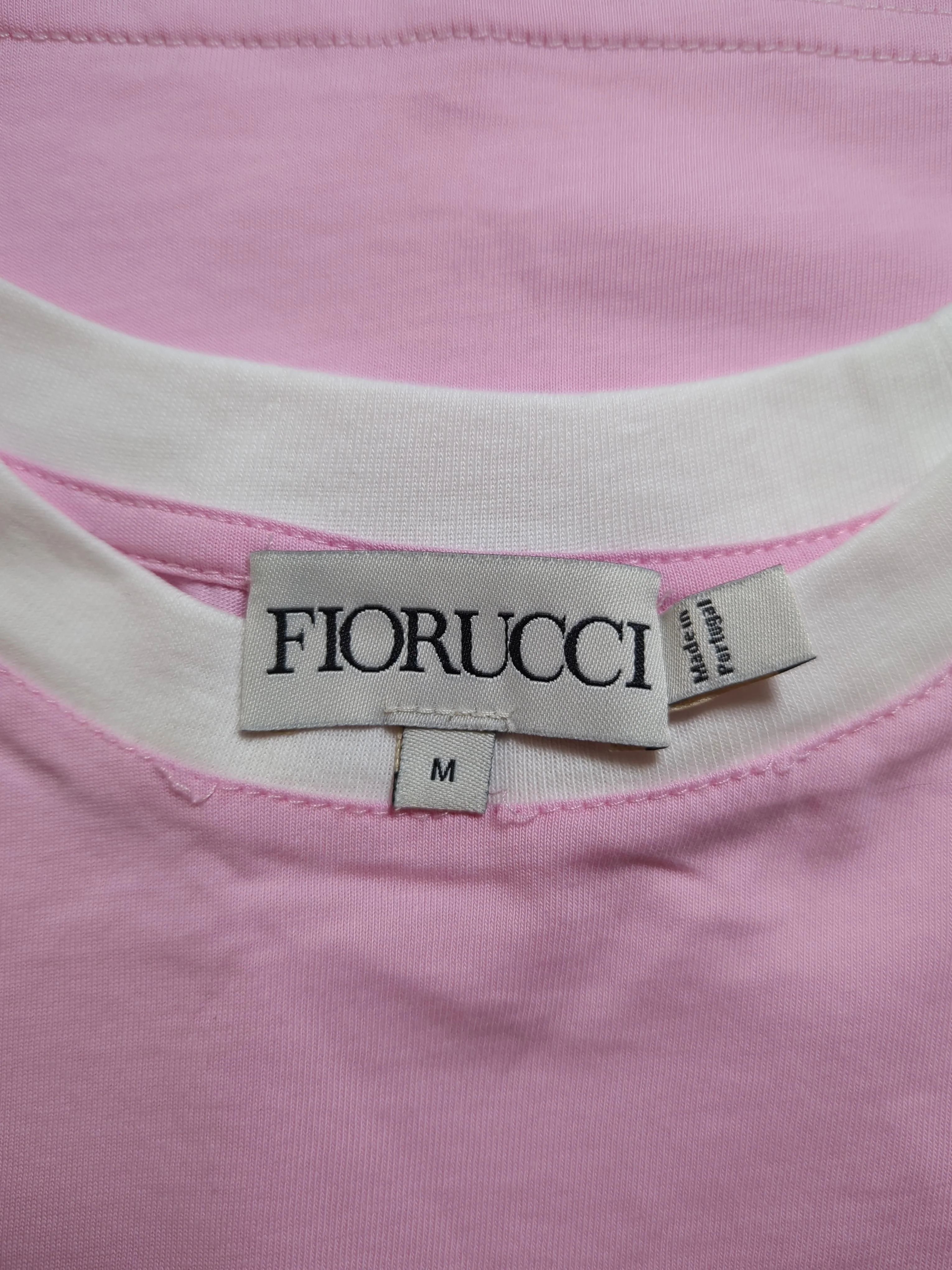 Fiorucci Women's T-Shirt M Pink Graphic 100% Cotton Sleeveless Round Neck Basic - Image 5